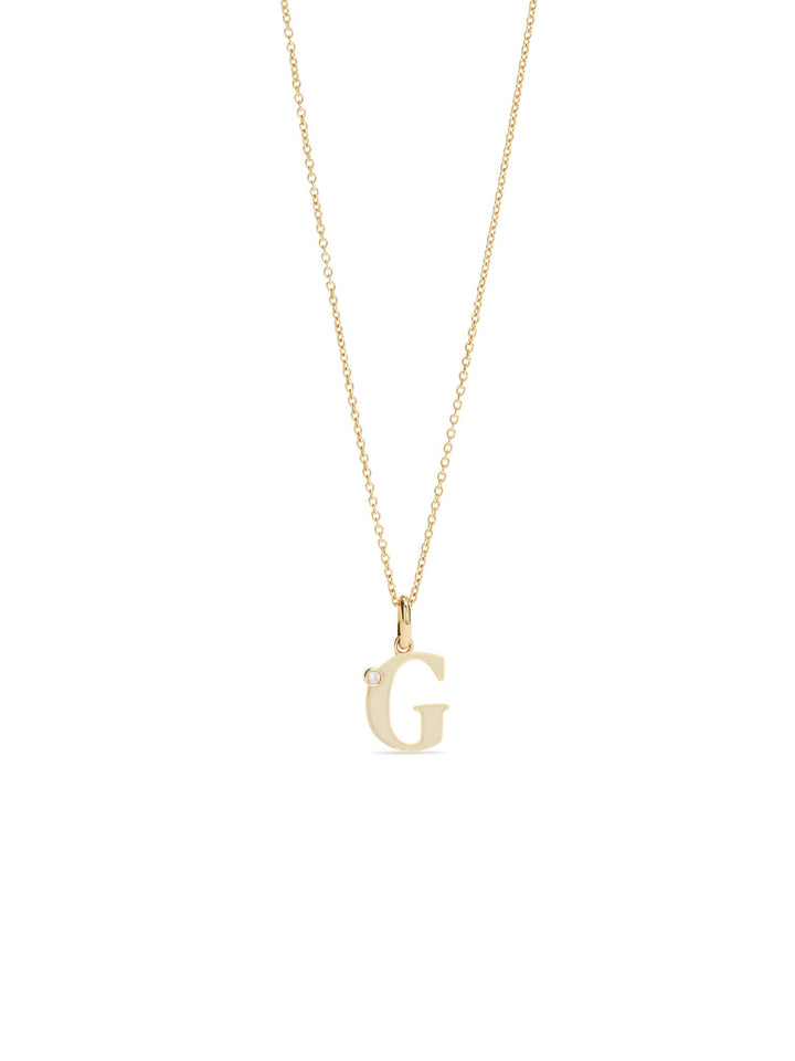 Letter G Pendant Necklace | AUAB3071 - Les Nereides