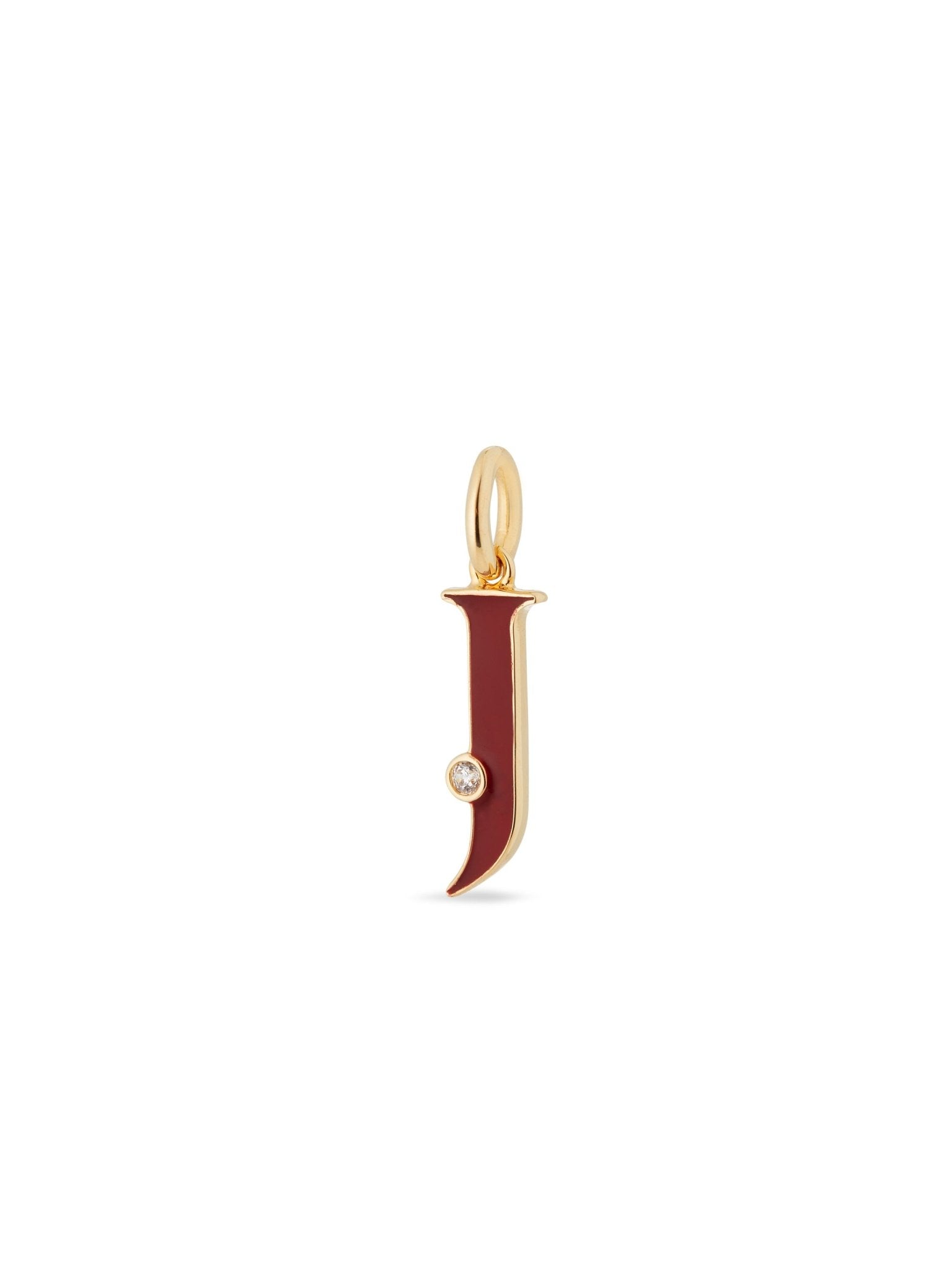 Letter J Pendant Necklace | AUAB3101 - Les Nereides
