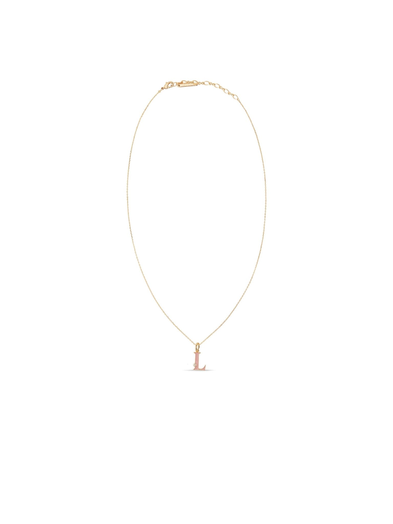 Letter L Pendant Necklace | AUAB3121 - Les Nereides