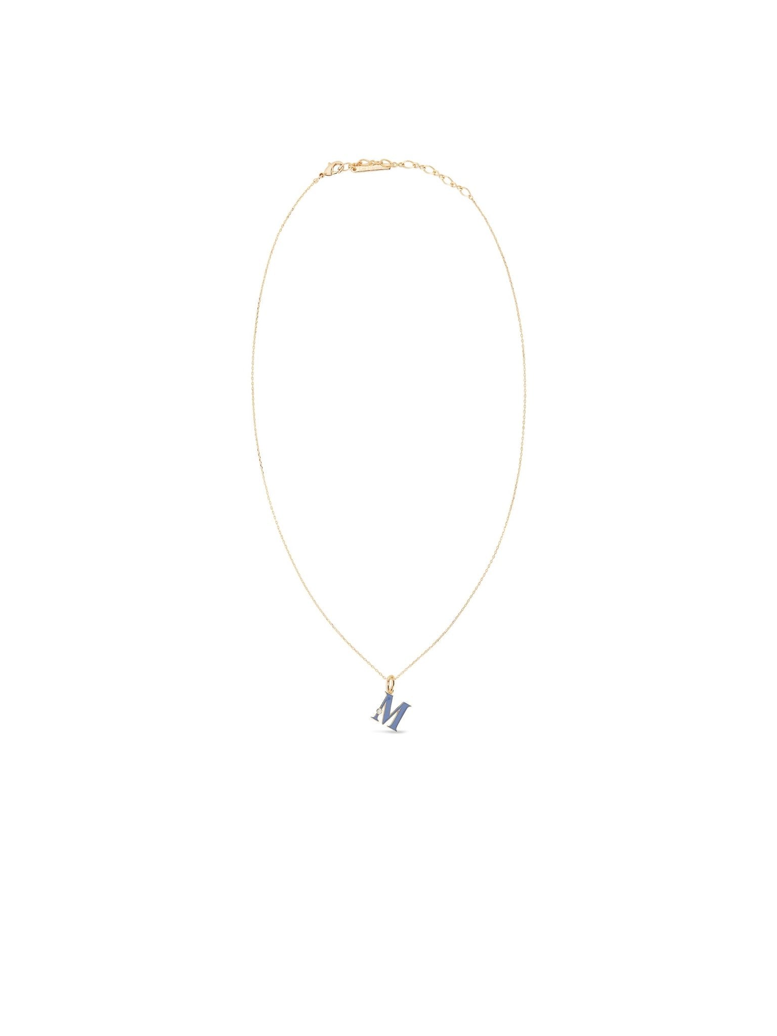 Letter M Pendant Necklace | AUAB3131 - Les Nereides