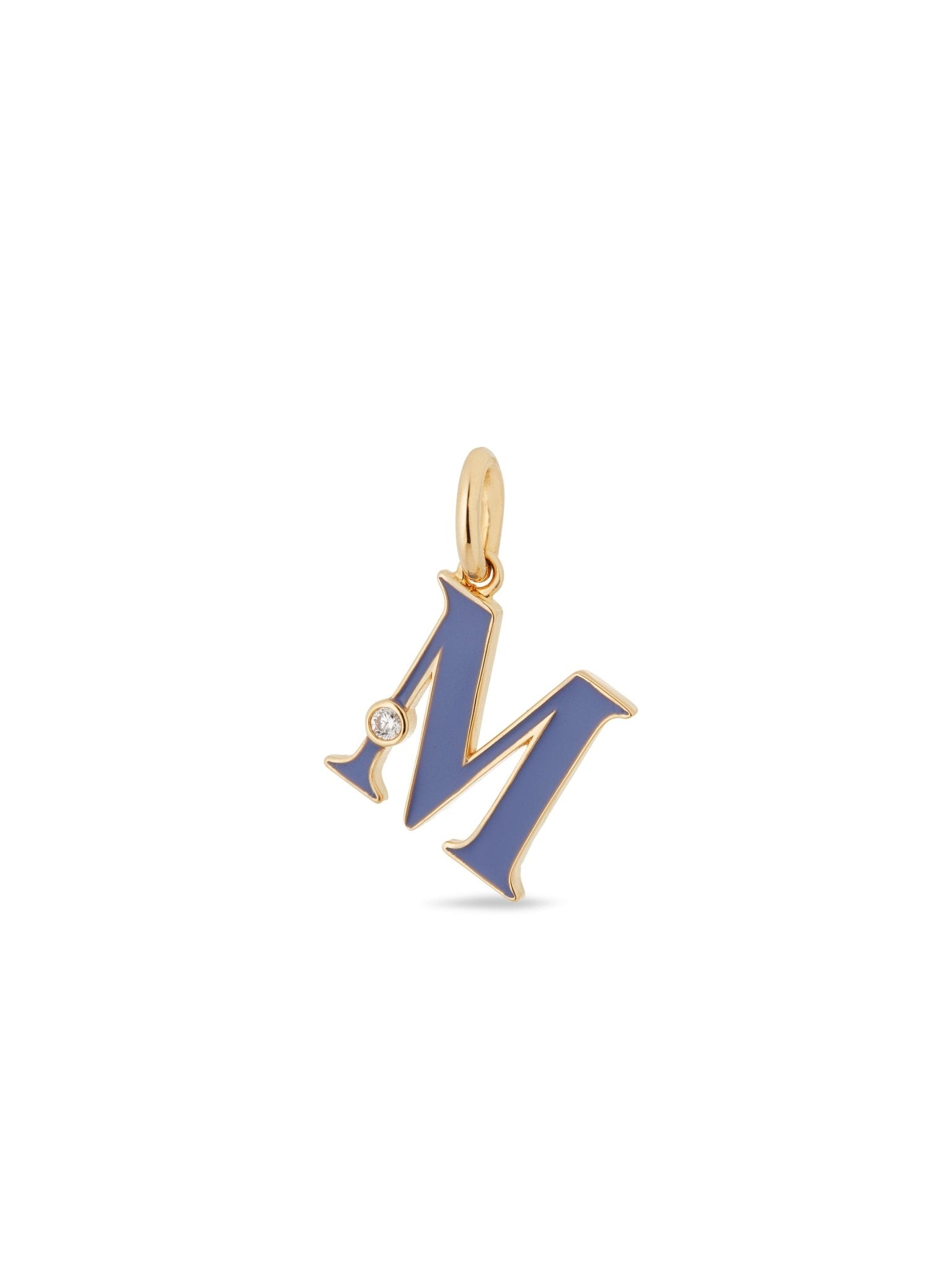 Letter M Pendant Necklace | AUAB3131 - Les Nereides
