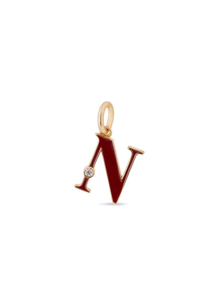 Letter N Pendant Necklace | AUAB3141 - Les Nereides