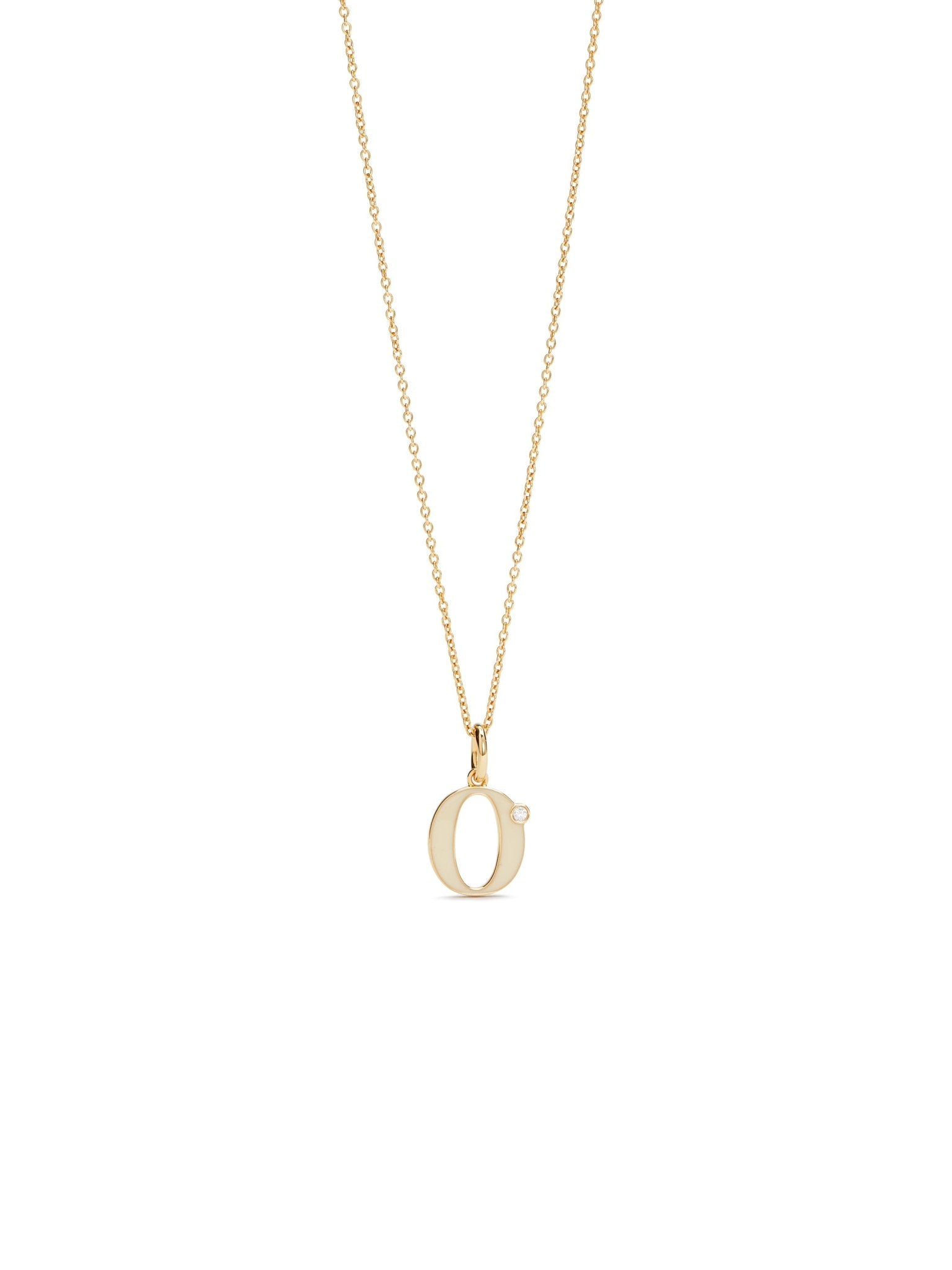 Letter O Pendant Necklace | AUAB3151 - Les Nereides