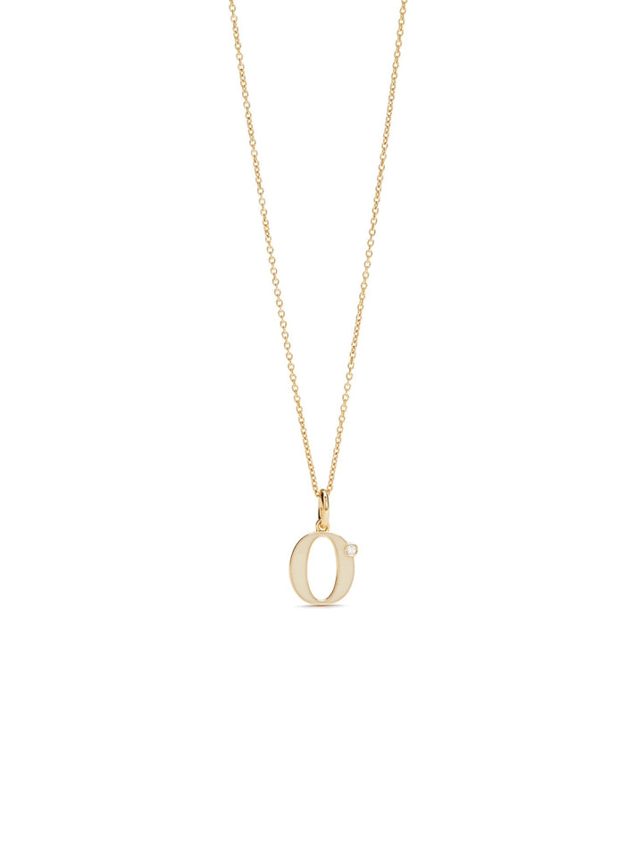 Letter O Pendant Necklace | AUAB3151 - Les Nereides
