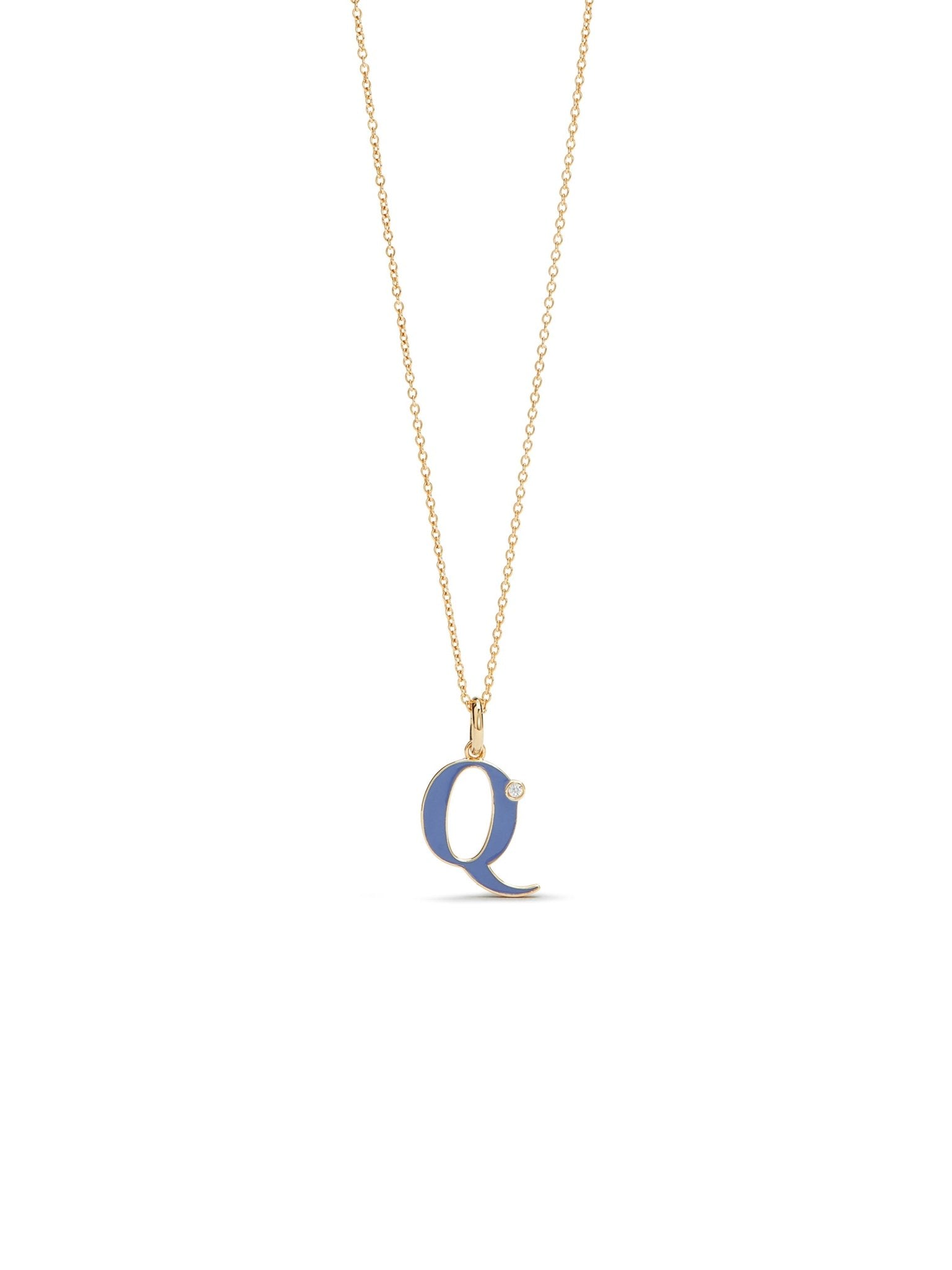 Letter Q Pendant Necklace | AUAB3171 - Les Nereides
