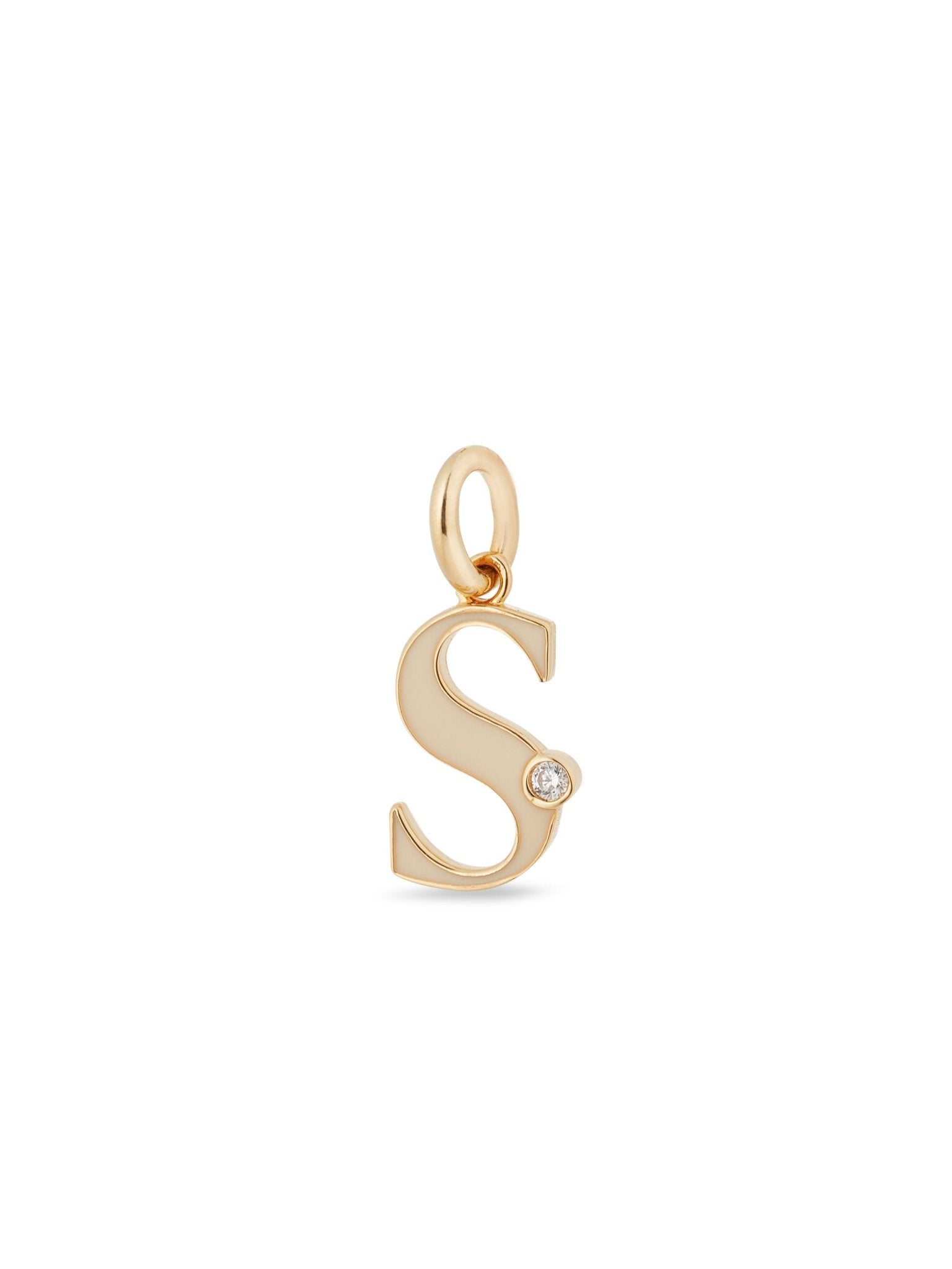 Letter S Pendant Necklace | AUAB3191 - Les Nereides