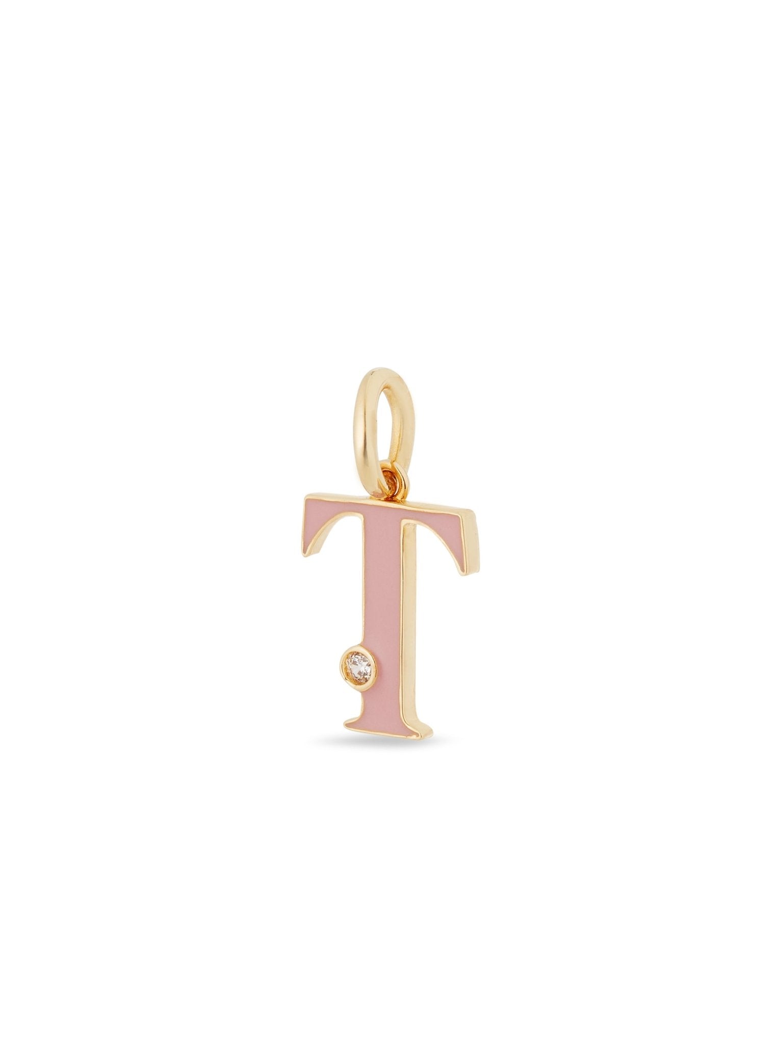 Letter T Pendant Necklace | AUAB3201 - Les Nereides