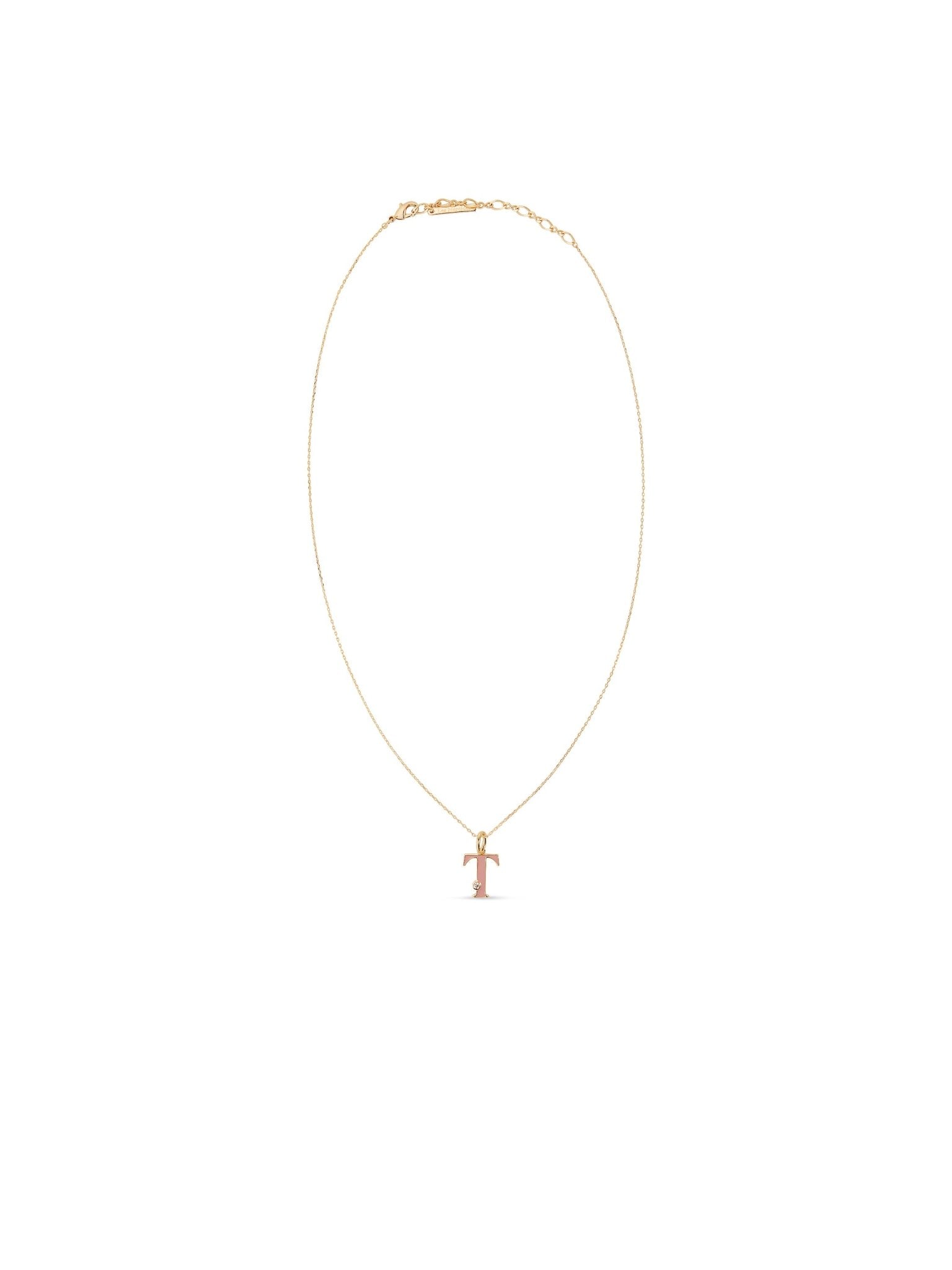 Letter T Pendant Necklace | AUAB3201 - Les Nereides