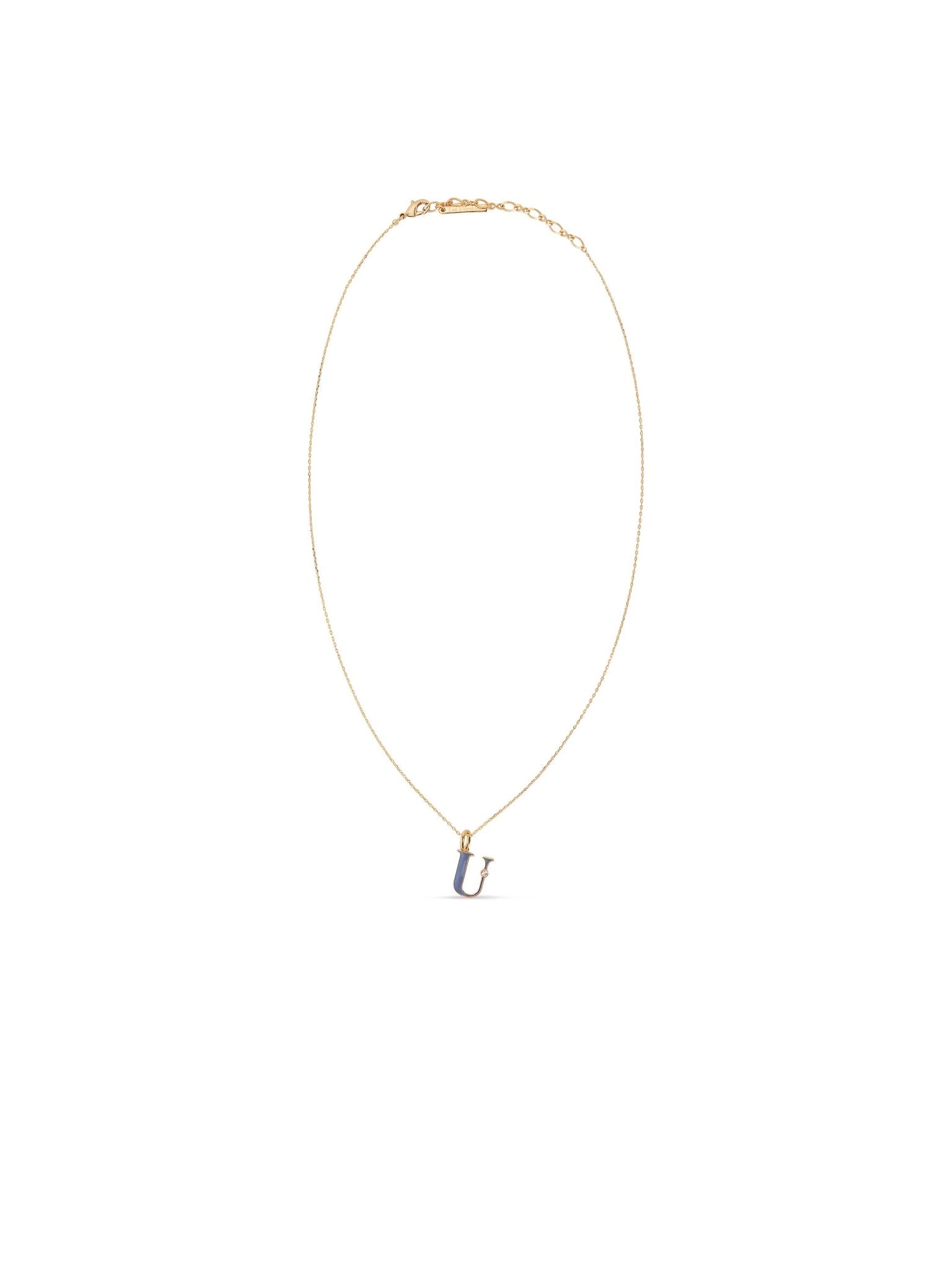 Letter U Pendant Necklace | AUAB3211 - Les Nereides