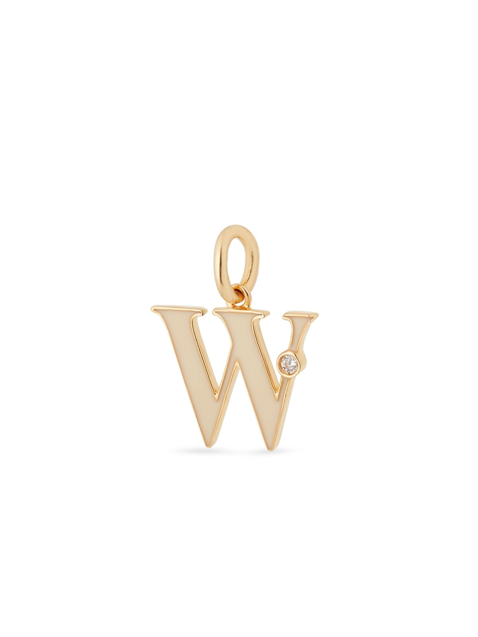 Letter W Pendant Necklace | AUAB3231 - Les Nereides