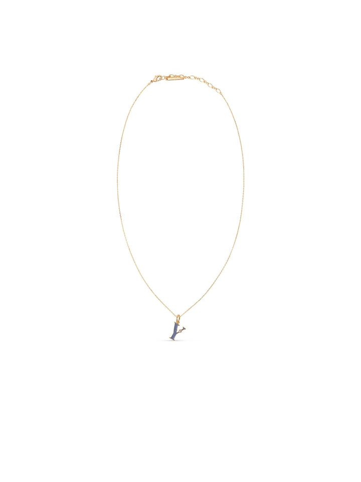 Letter Y Pendant Necklace | AUAB3251 - Les Nereides