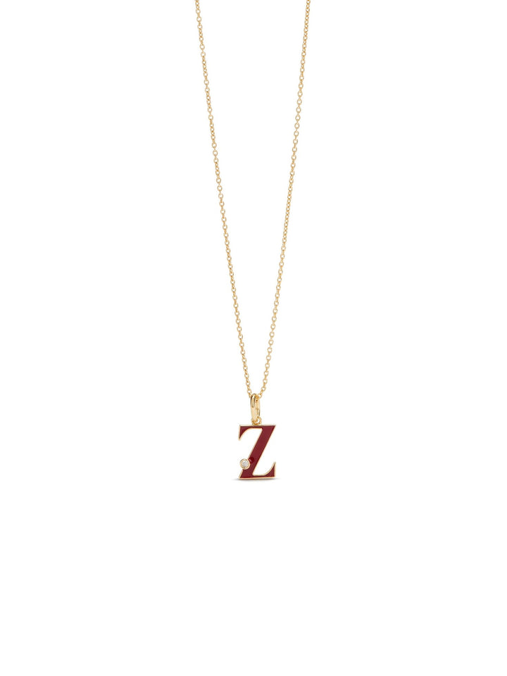 Letter Z Pendant Necklace | AUAB3261 - Les Nereides