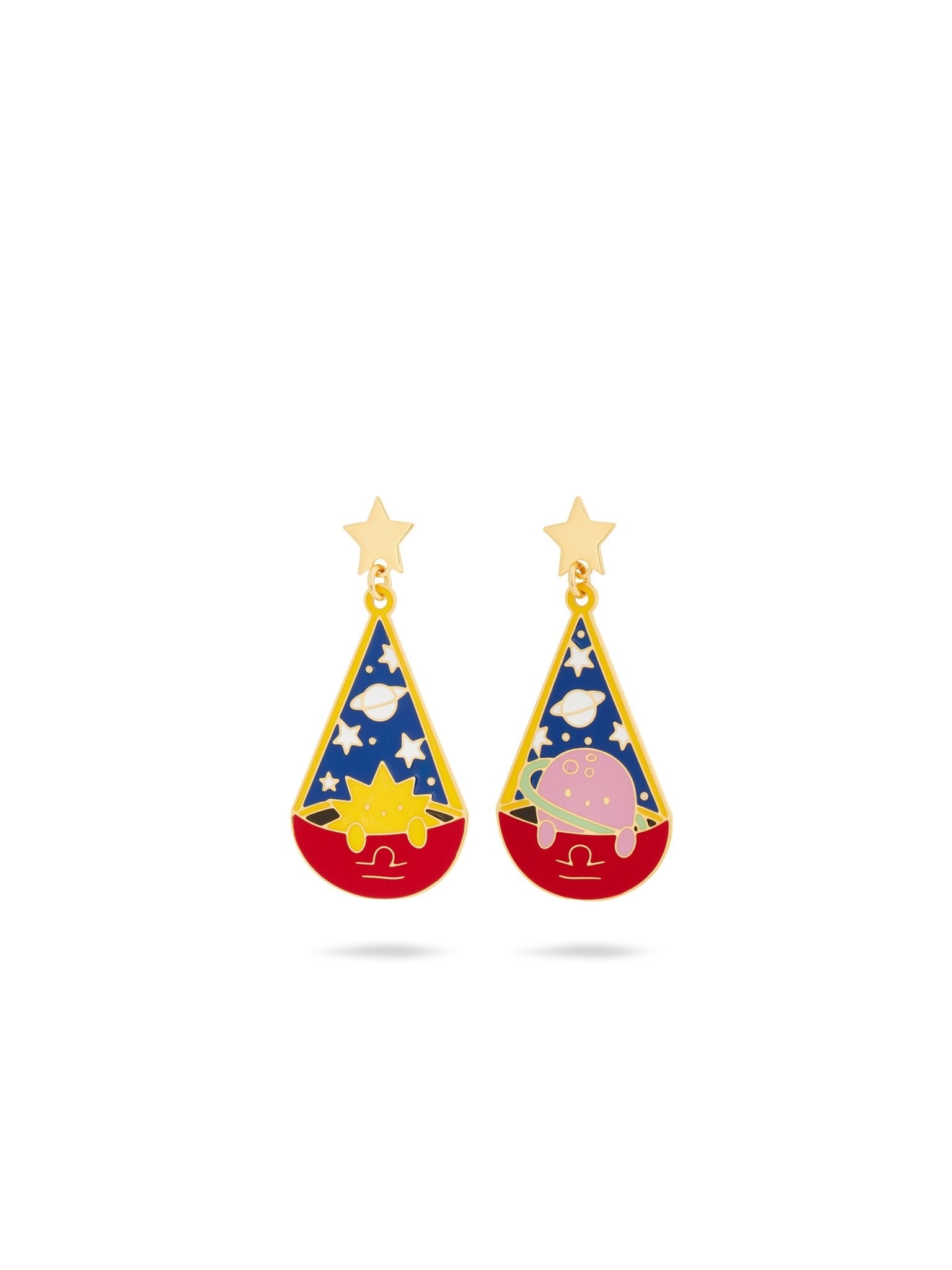 Libra Astrological Sign Earrings | AUSA1071 - Les Nereides