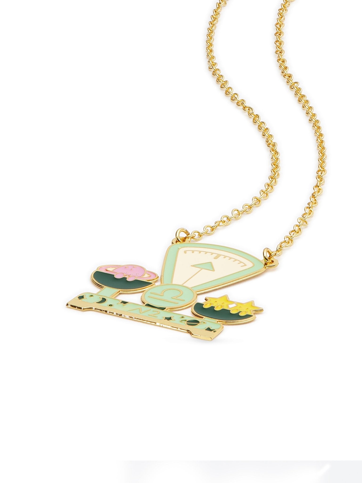 Libra Astrological Sign Pendant Necklace | AUSA3071 - Les Nereides