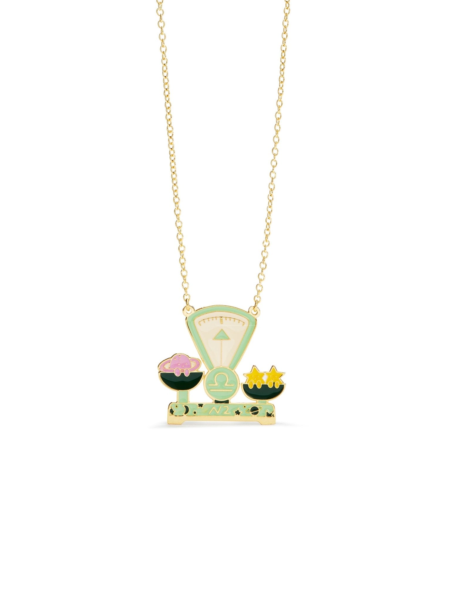 Libra Astrological Sign Pendant Necklace | AUSA3071 - Les Nereides