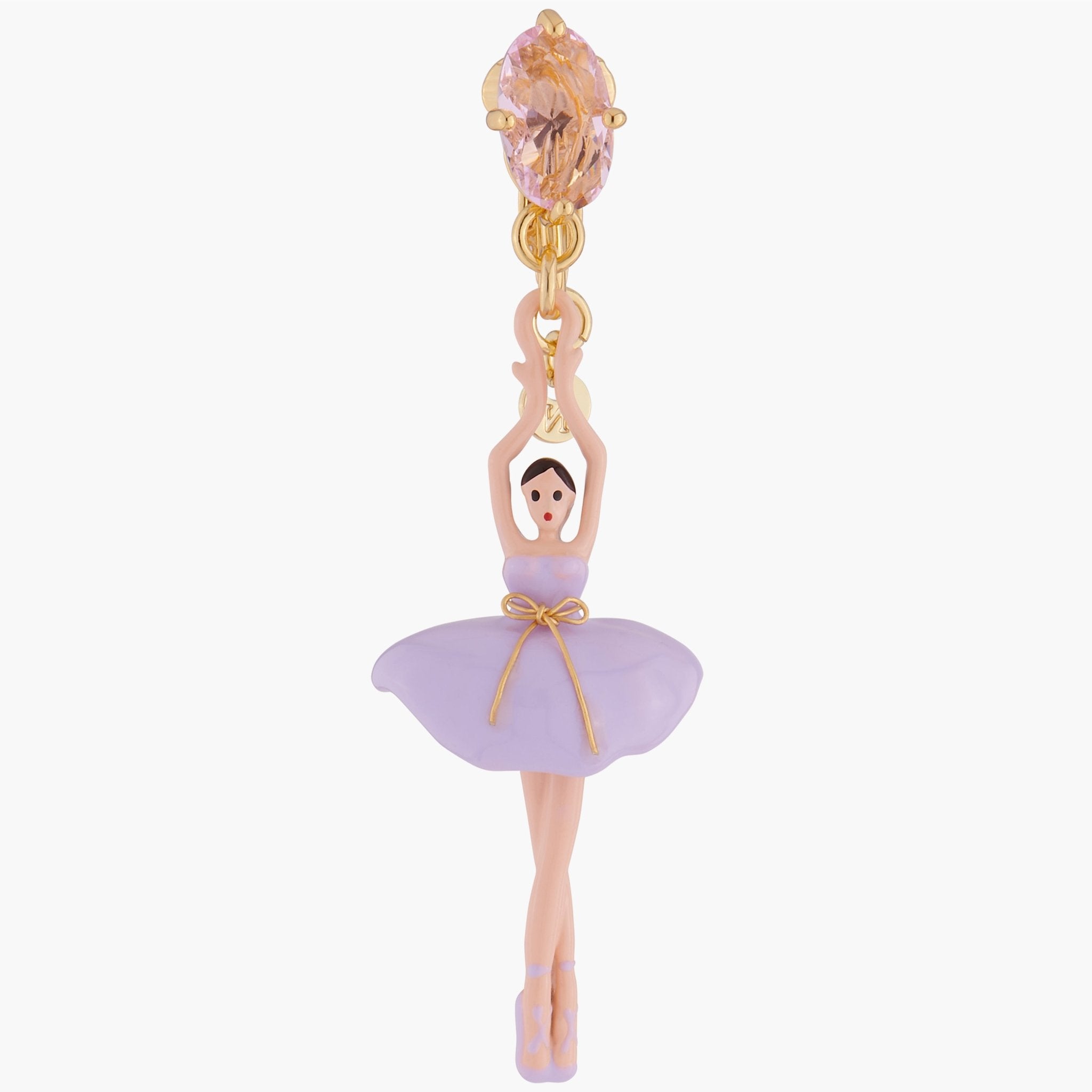 Lilac Ballerina Earrings | ALDD1151 - Les Nereides