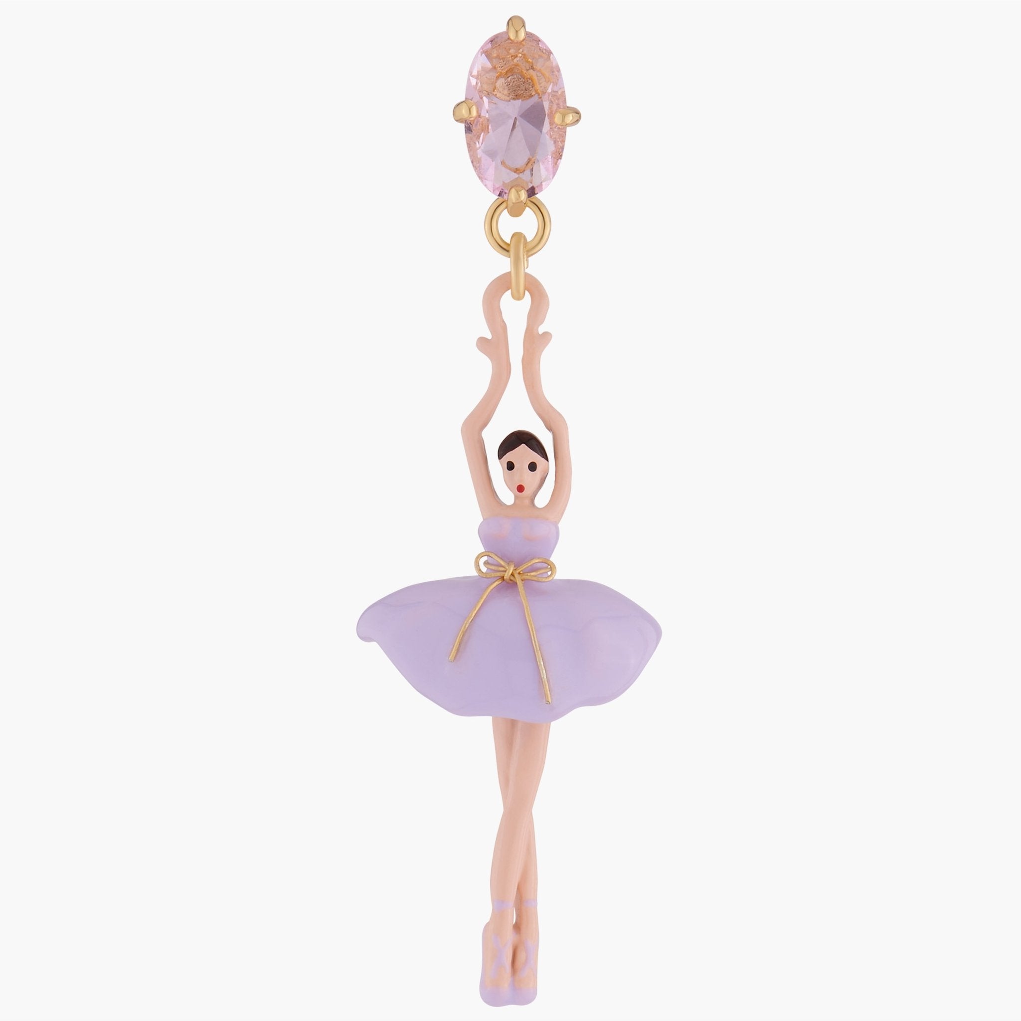 Lilac Ballerina Earrings | ALDD1151 - Les Nereides