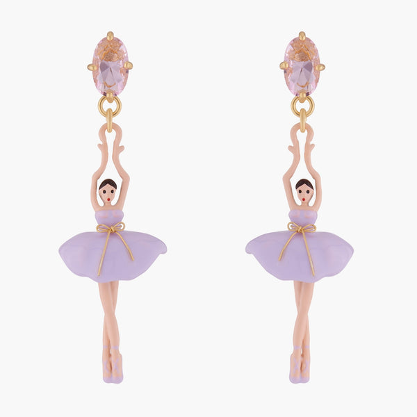 Lilac Ballerina Earrings | ALDD1151 - Les Nereides