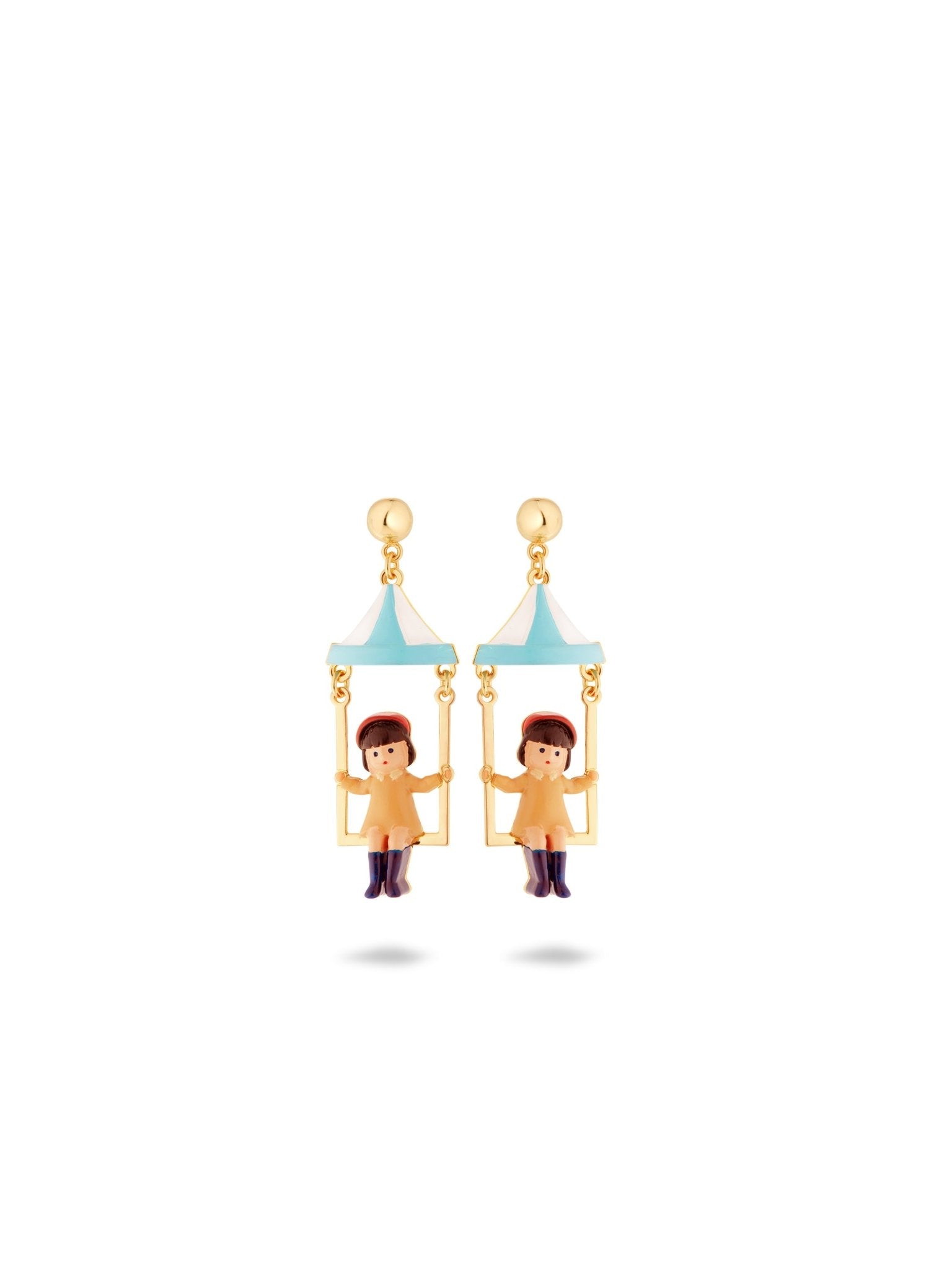 Little Girl And Funfair Ride Earrings | AUTO1071 - Les Nereides