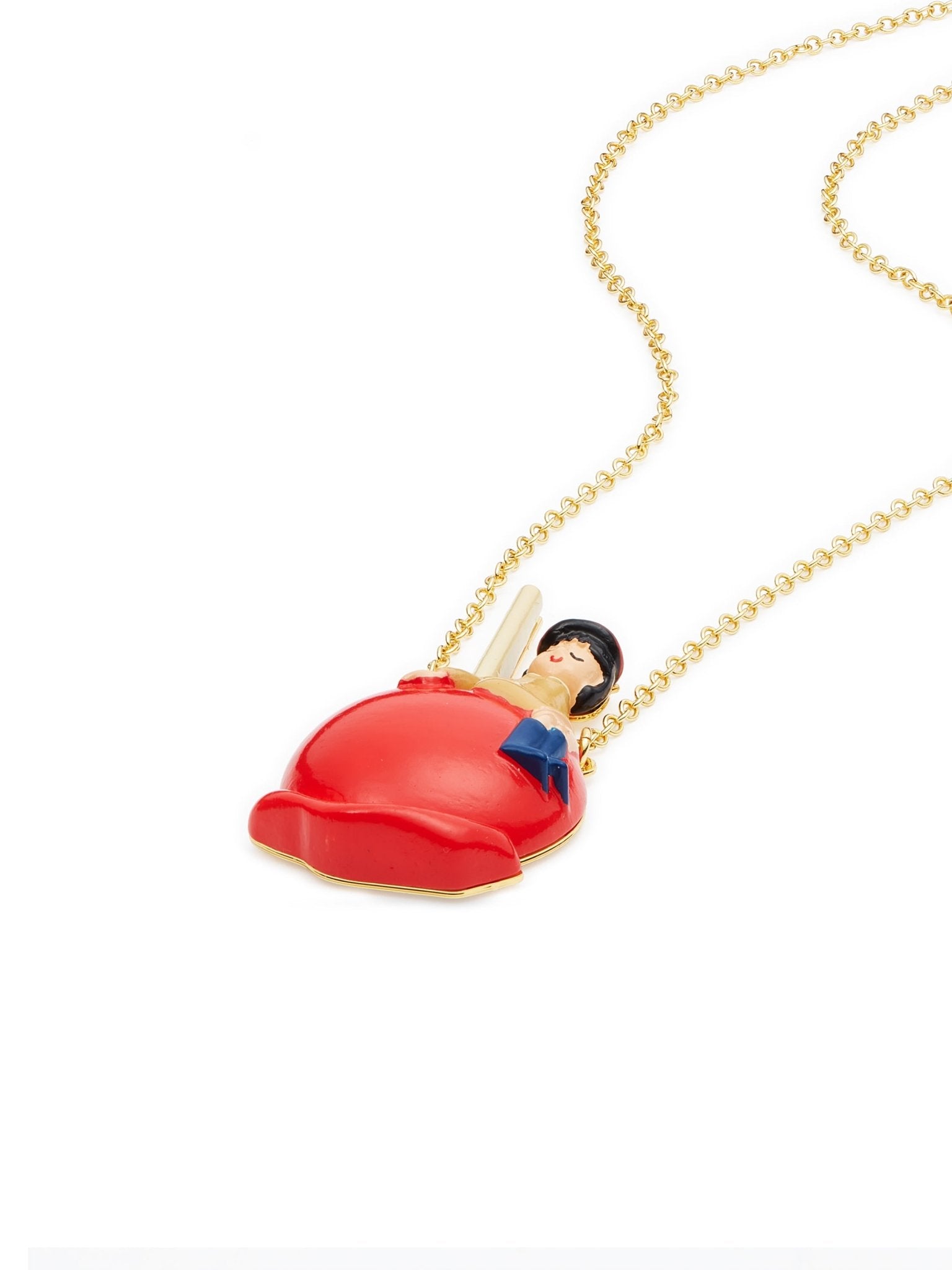Little Girl On A Candy Apple Pendant Necklace | AUTO3051 - Les Nereides