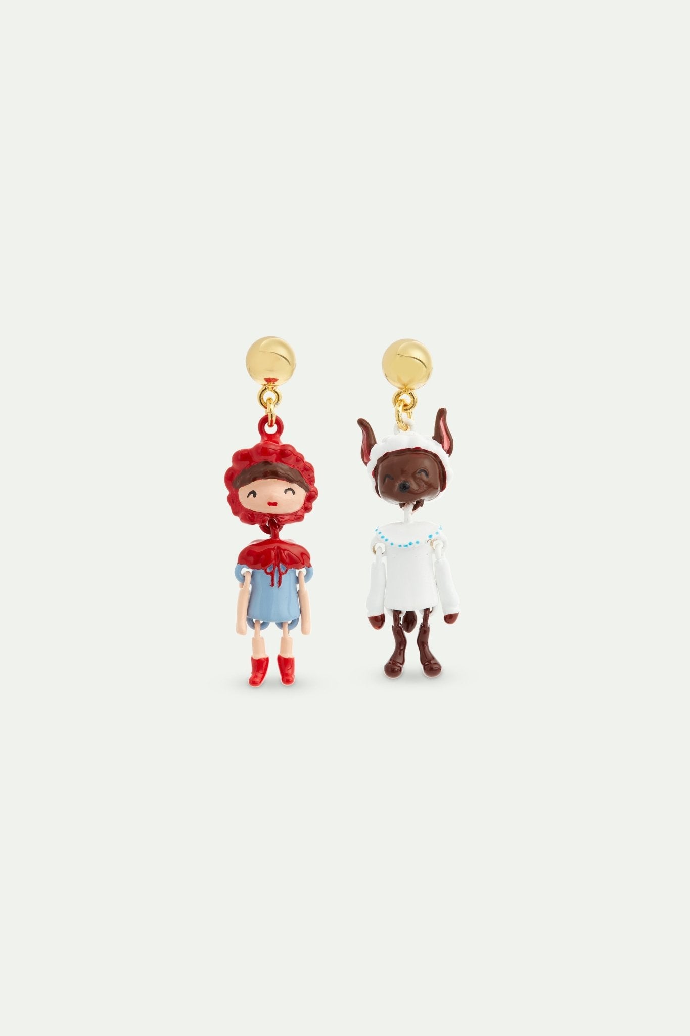 Little Red Riding Hood and Wolf earrings | AVPO1011 - Les Nereides