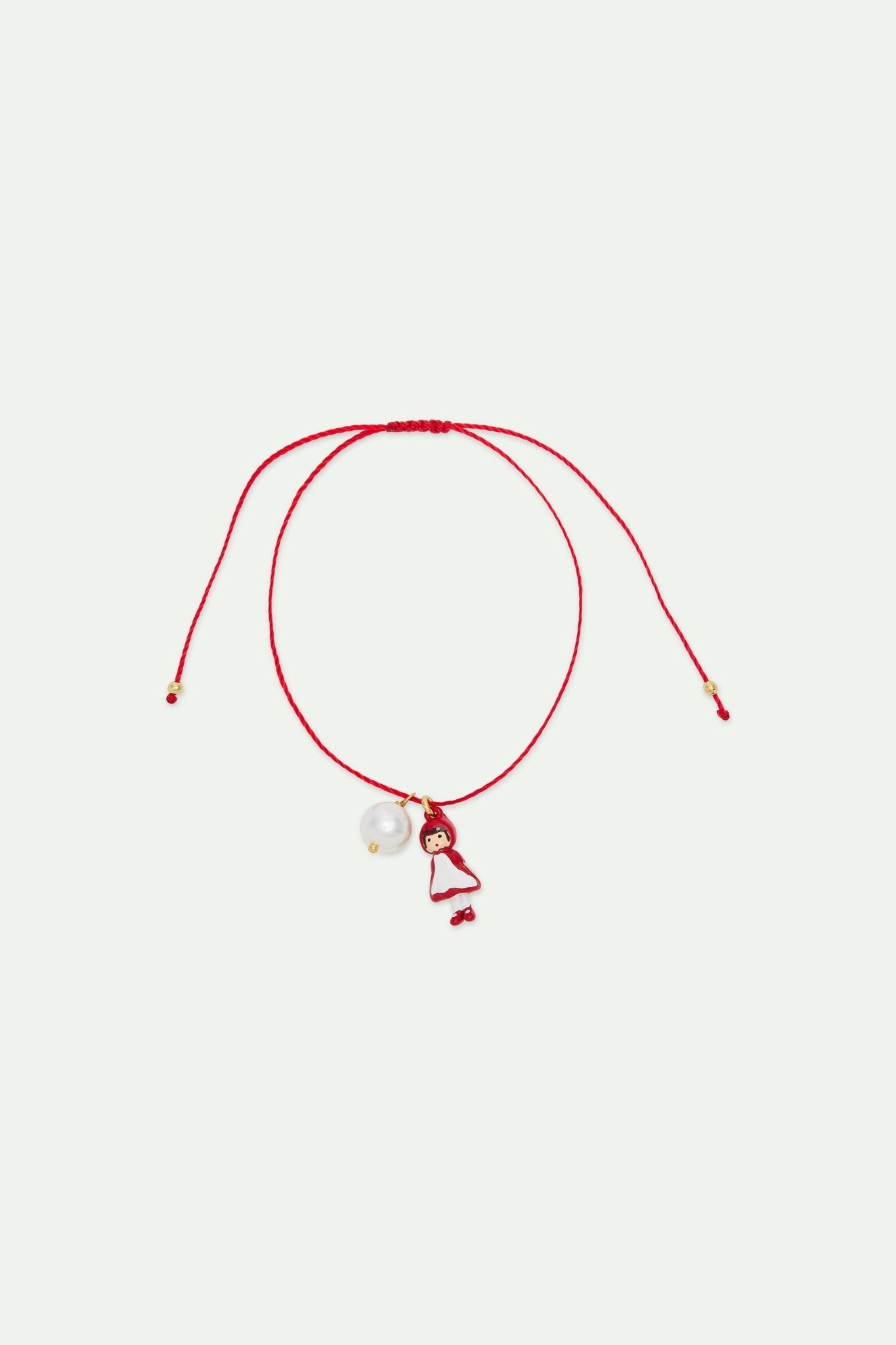 Little Red Riding Hood Red Satin Bracelet | AXCN2031 - Les Nereides