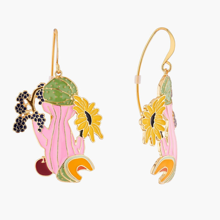 Melon And Sunflower Earrings | AMBE1031 - Les Nereides
