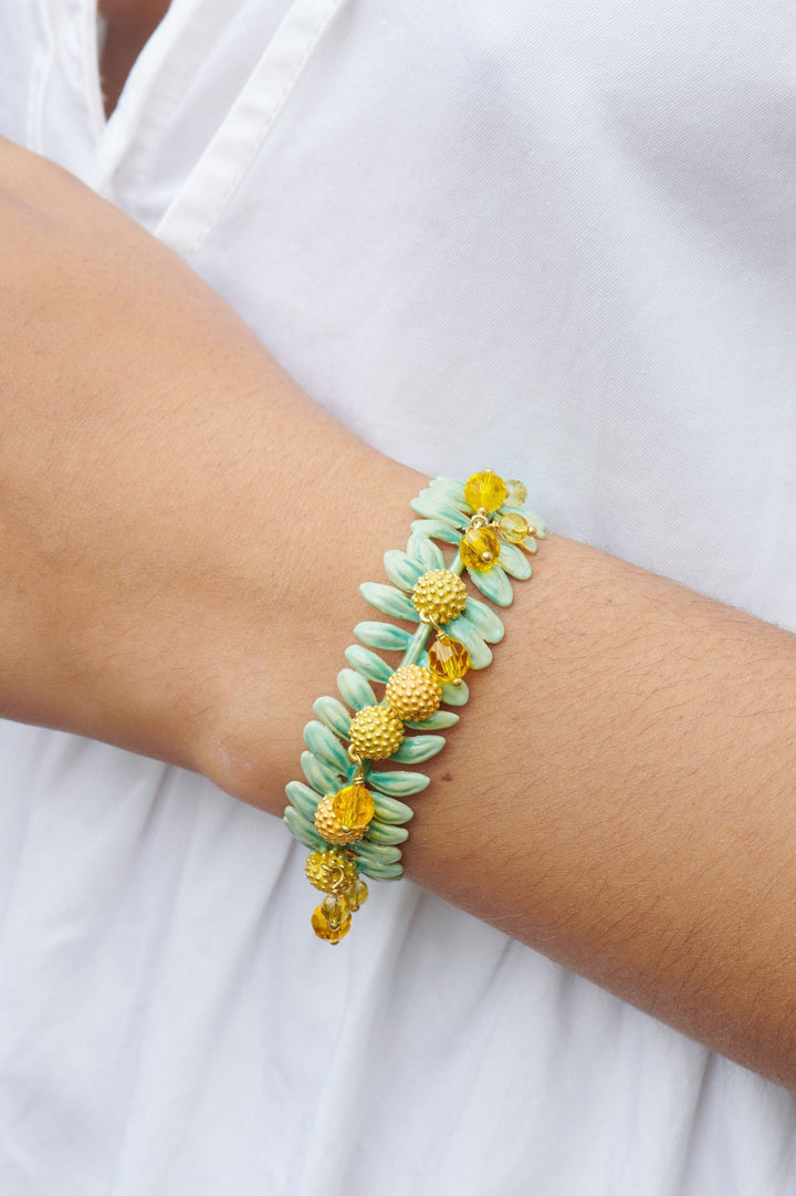 Mimosa Flowers Bangle Bracelet | ALPE202/11 - Les Nereides