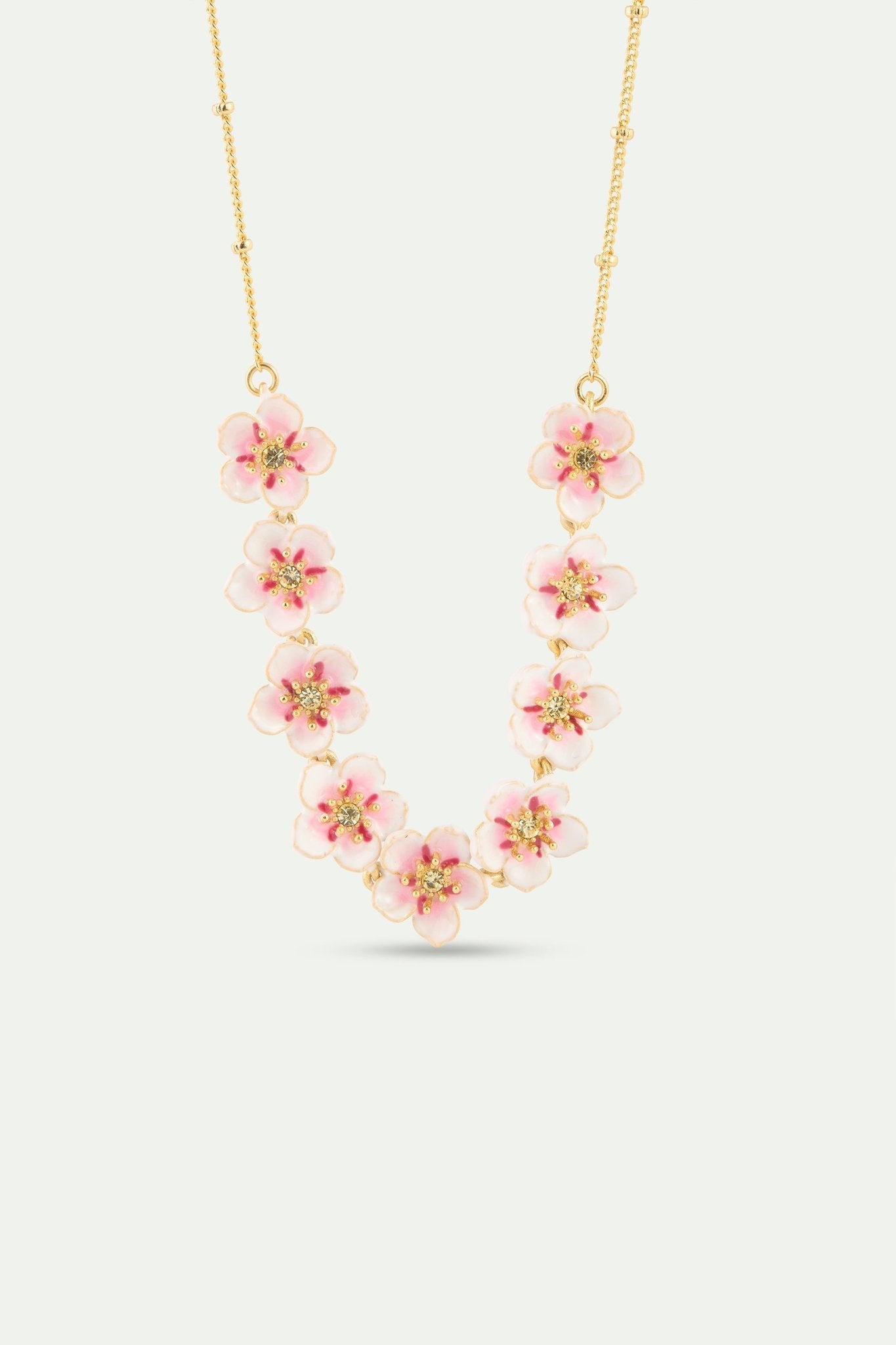 Mini Cherry Blossom Statement Necklace | AYHM3011 - Les Nereides