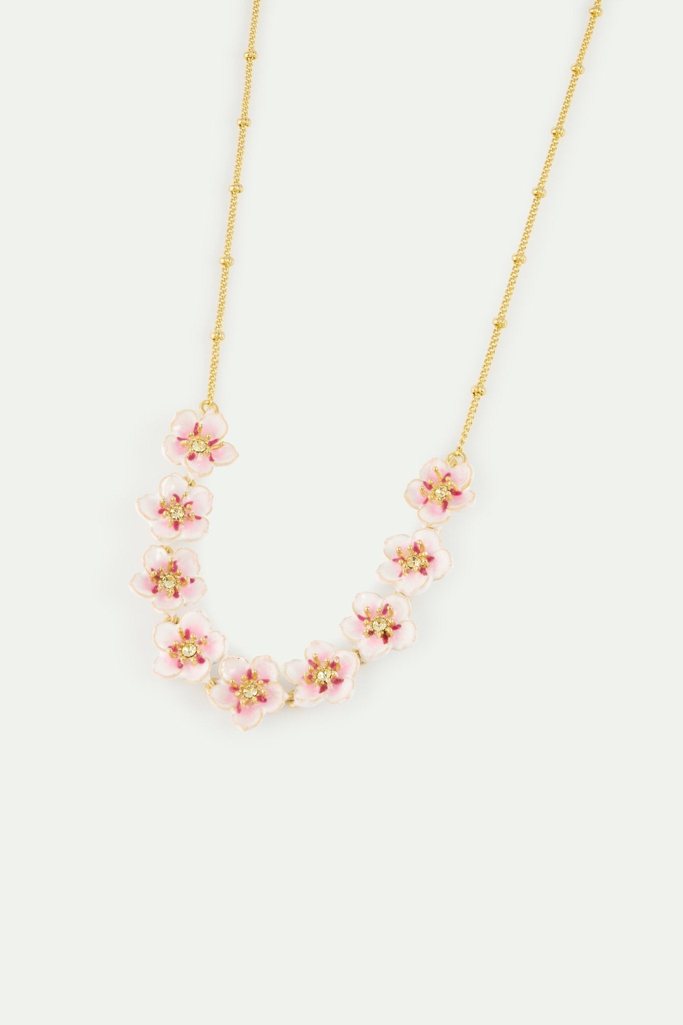 Mini Cherry Blossom Statement Necklace | AYHM3011 - Les Nereides