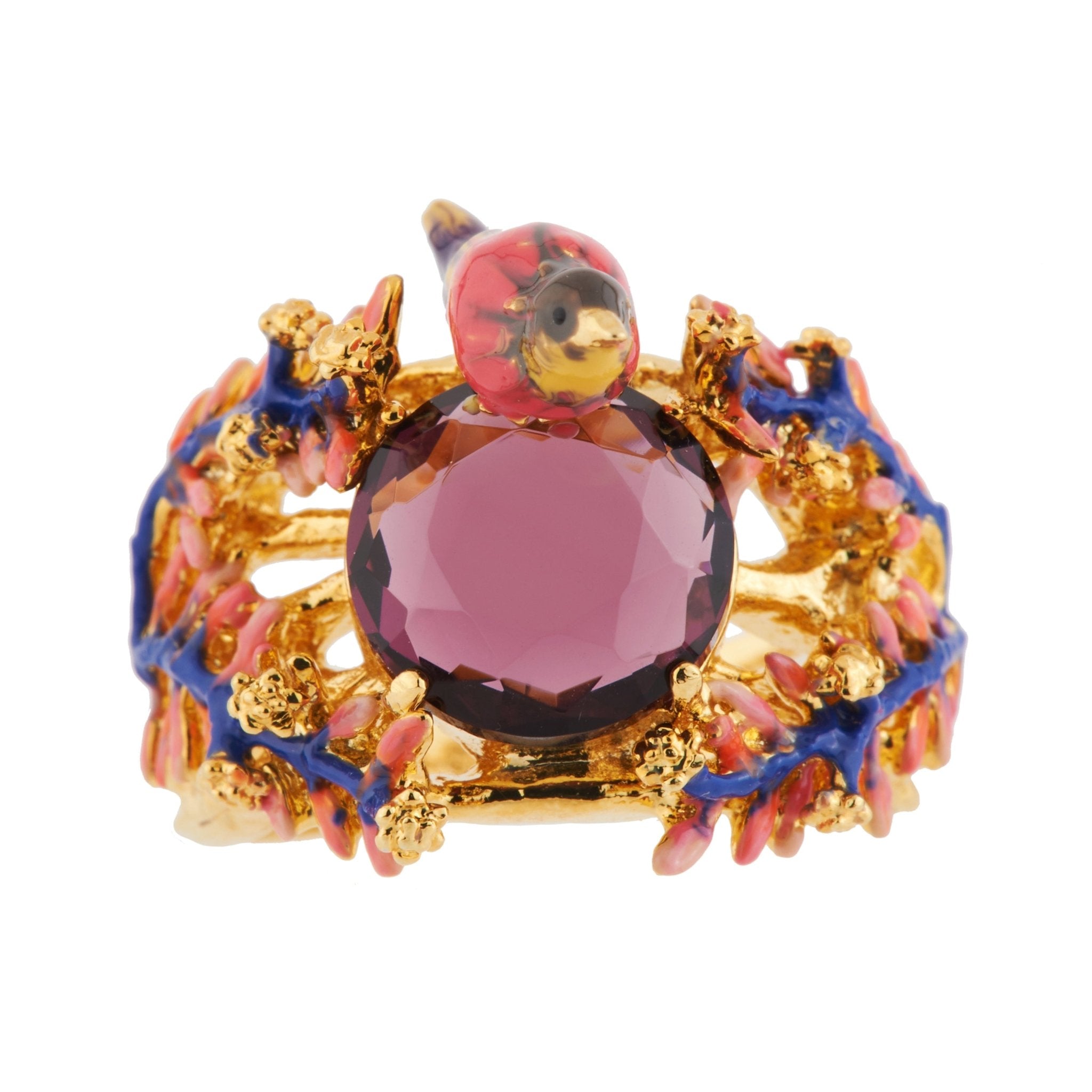Multi - Coloured Bird With Desert Flower 50 Rings | AGDC6051 - Les Nereides