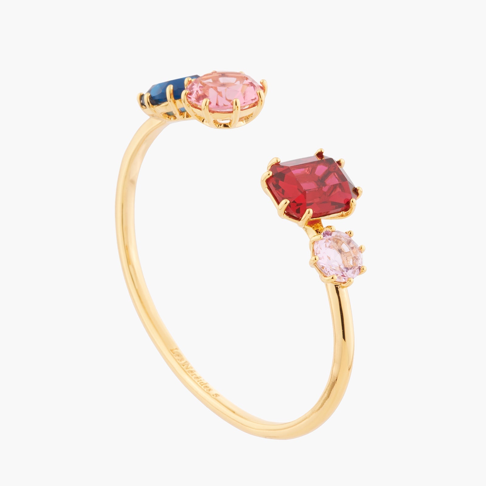 Multicoloured 4 Stones La Diamantine Bangle Bracelet | Akld254/11 - Les Nereides