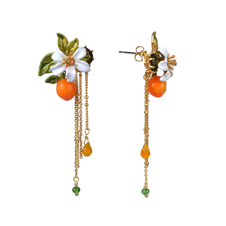 Orange Blossom Tube Earrings | ABJP106/1 - Les Nereides