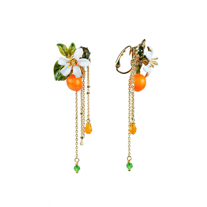 Orange Blossom Tube Earrings | ABJP106/1 - Les Nereides