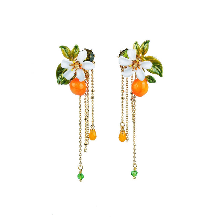 Orange Blossom Tube Earrings | ABJP106/1 - Les Nereides