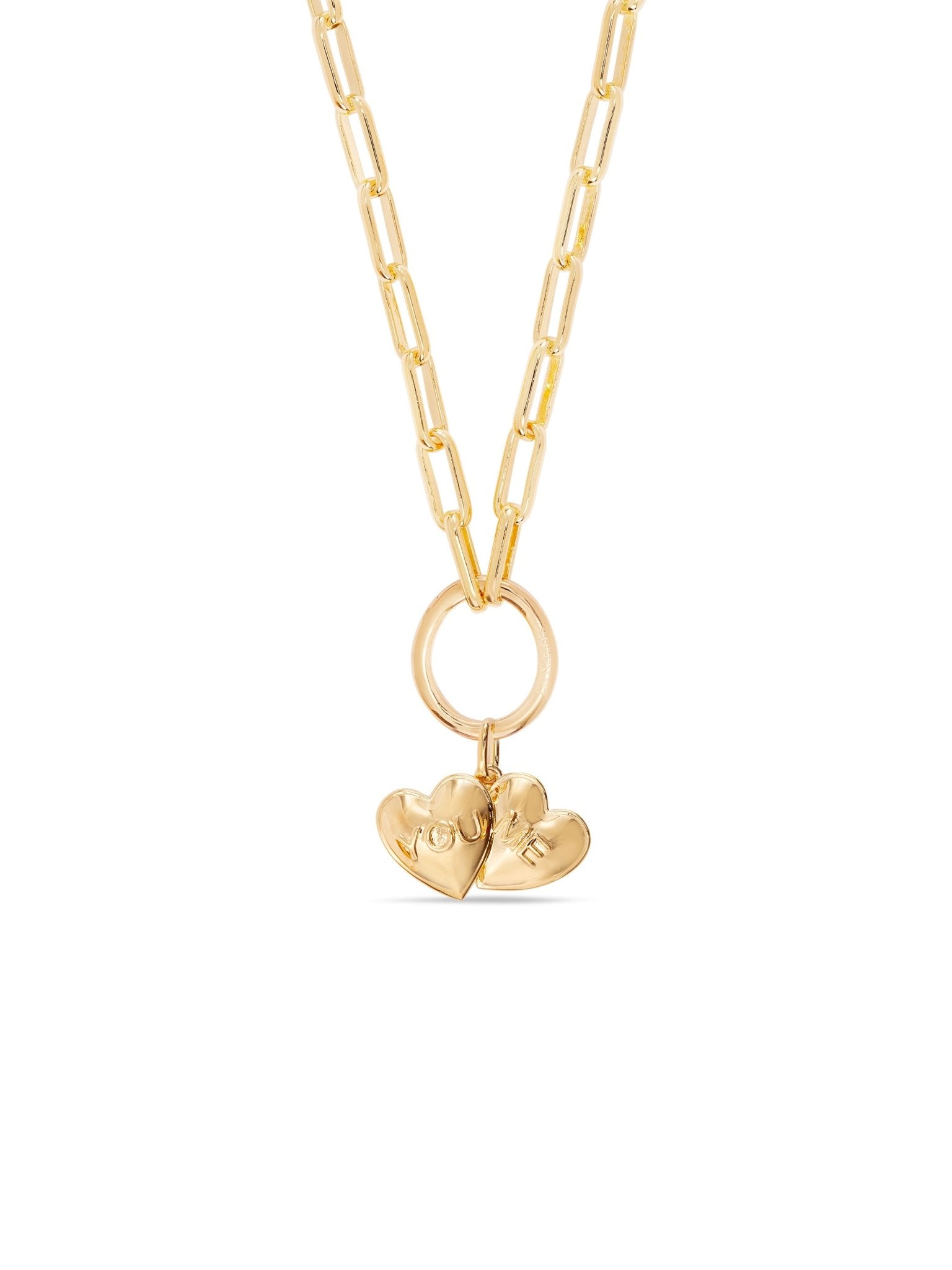 Pair Of Hearts Pendant | AUPE4141 - Les Nereides