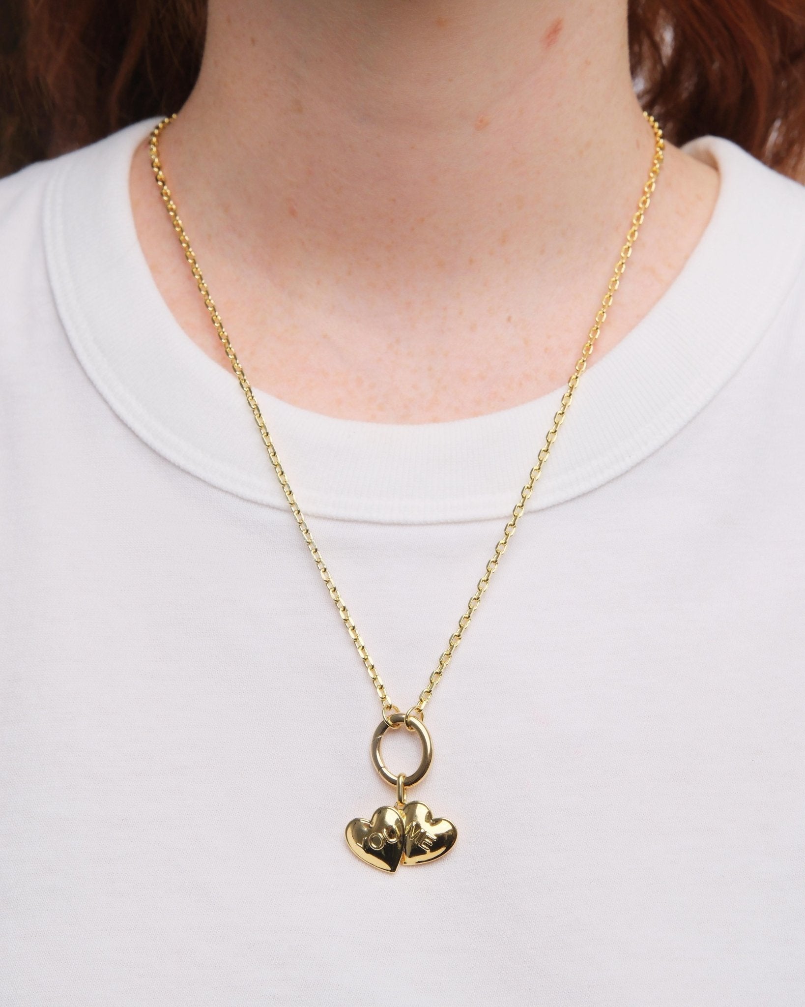 Pair Of Hearts Pendant | AUPE4141 - Les Nereides