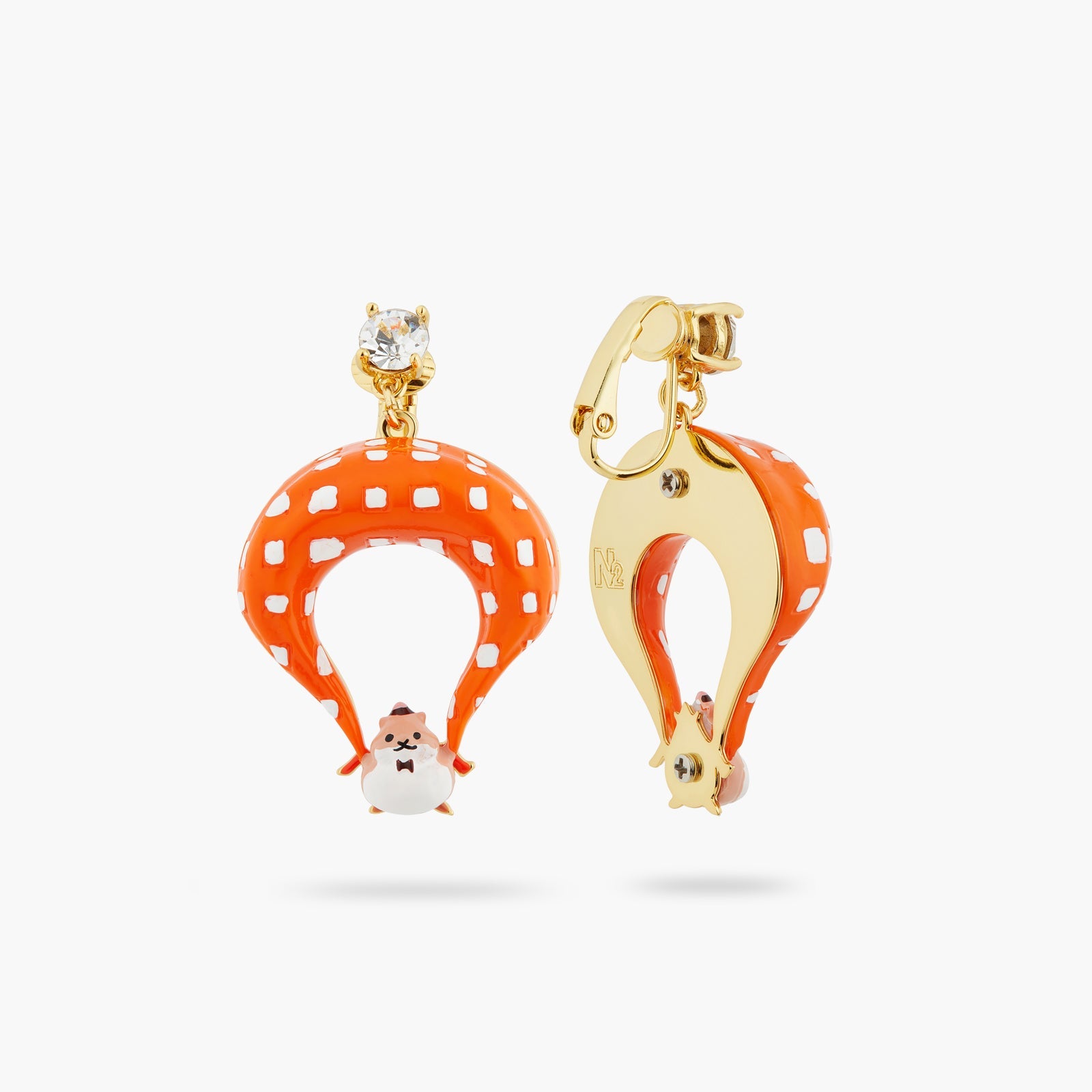 Parachutist Hamster Earrings | ATTO1041 - Les Nereides