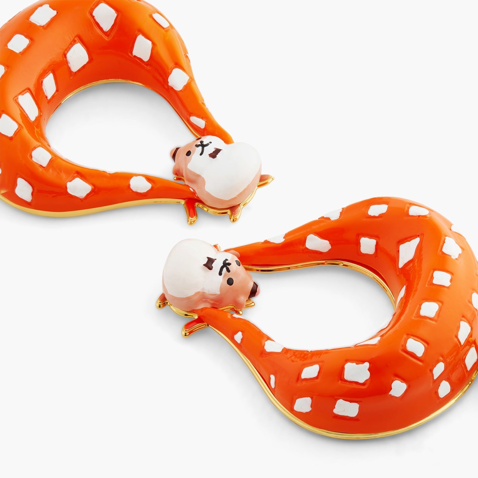 Parachutist Hamster Earrings | ATTO1041 - Les Nereides
