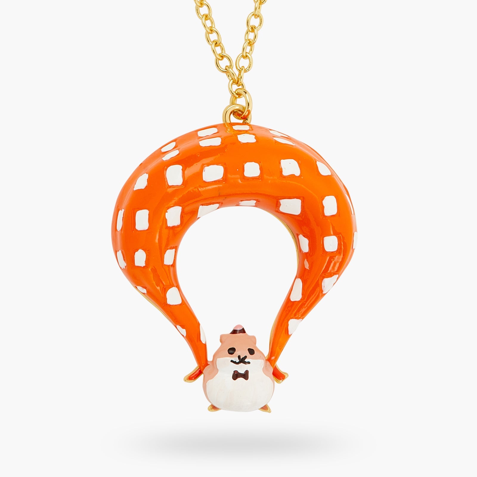 Parachutist Hamster Pendant Necklace | ATTO3041 - Les Nereides