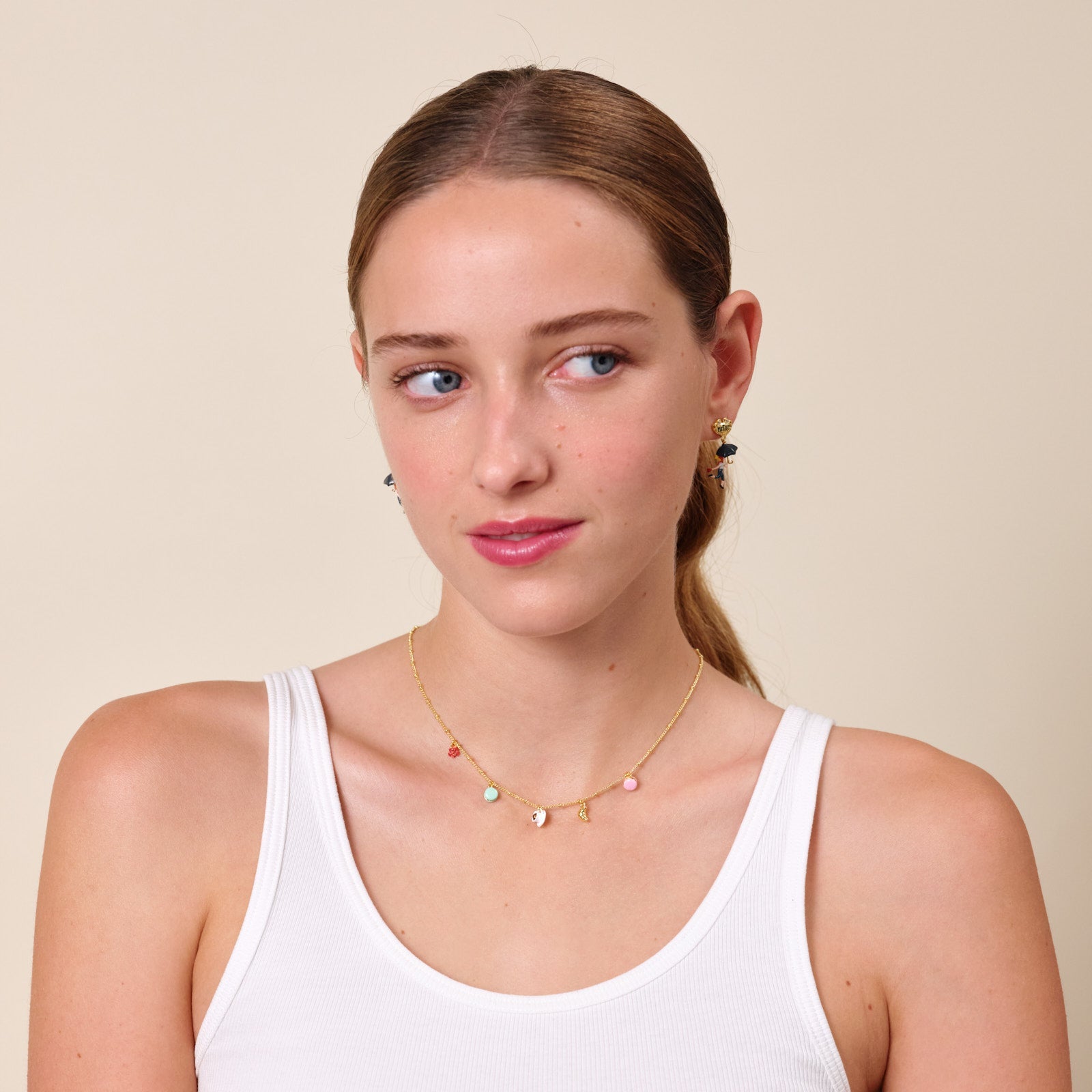 Parisian Symbols Charm Necklace | ATPA3051 - Les Nereides