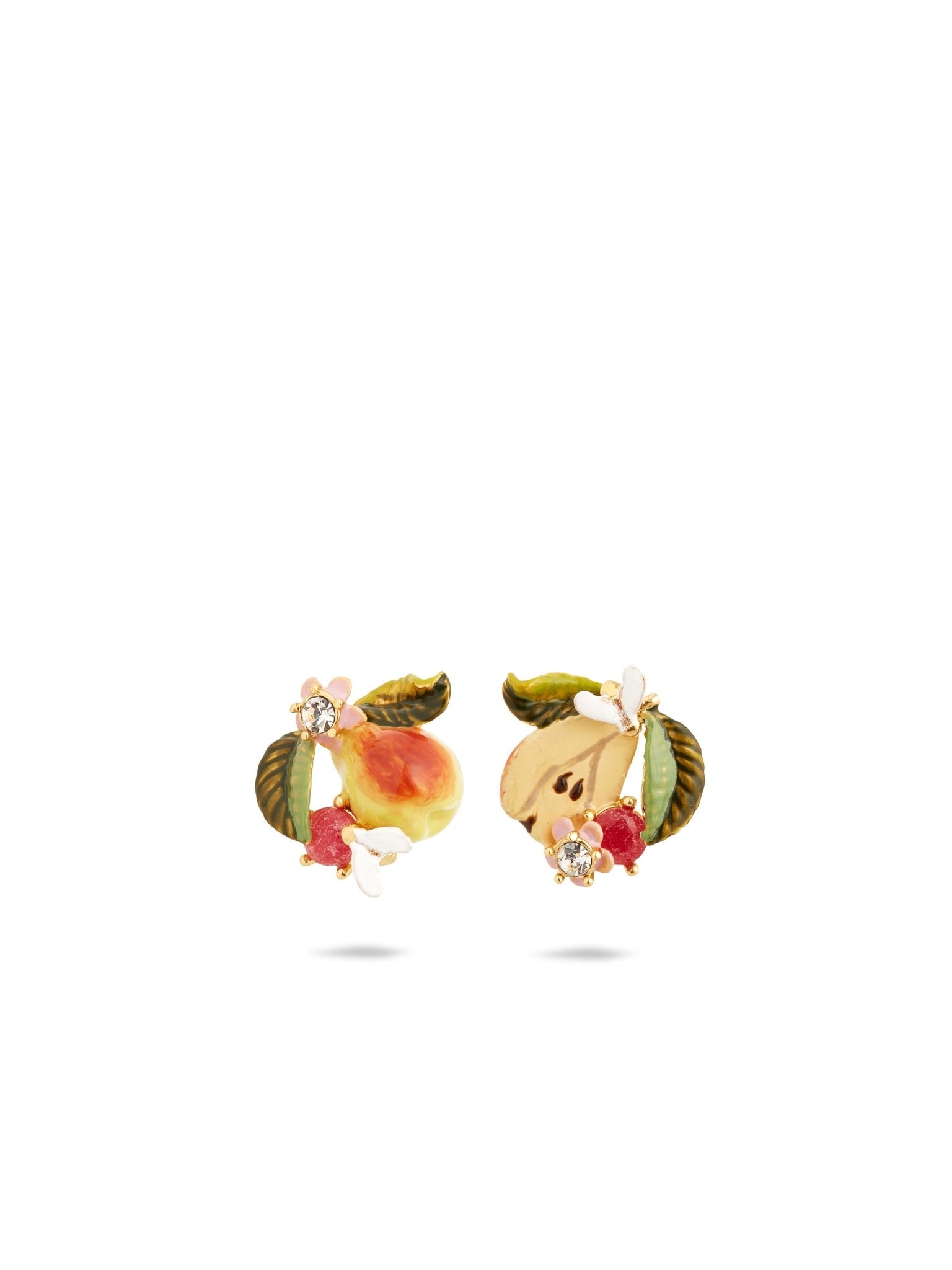 Pear And Faceted Crystal Sleeper Earrings | AUDC1031 - Les Nereides