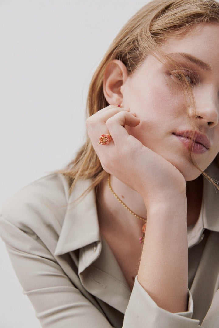 Pink Anemone Adjustable Ring | AWBB6031 - Les Nereides