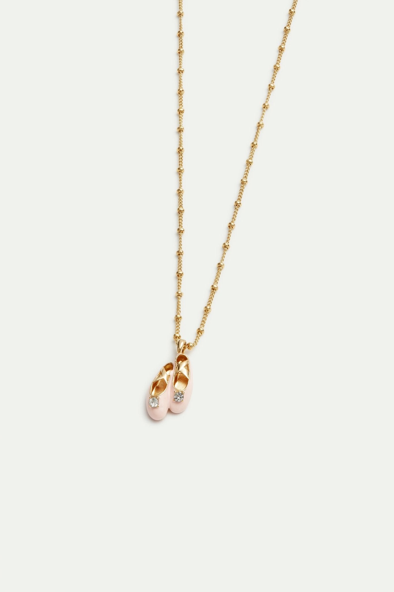 Pink ballet slipper pendant necklace | AVOP3031 - Les Nereides