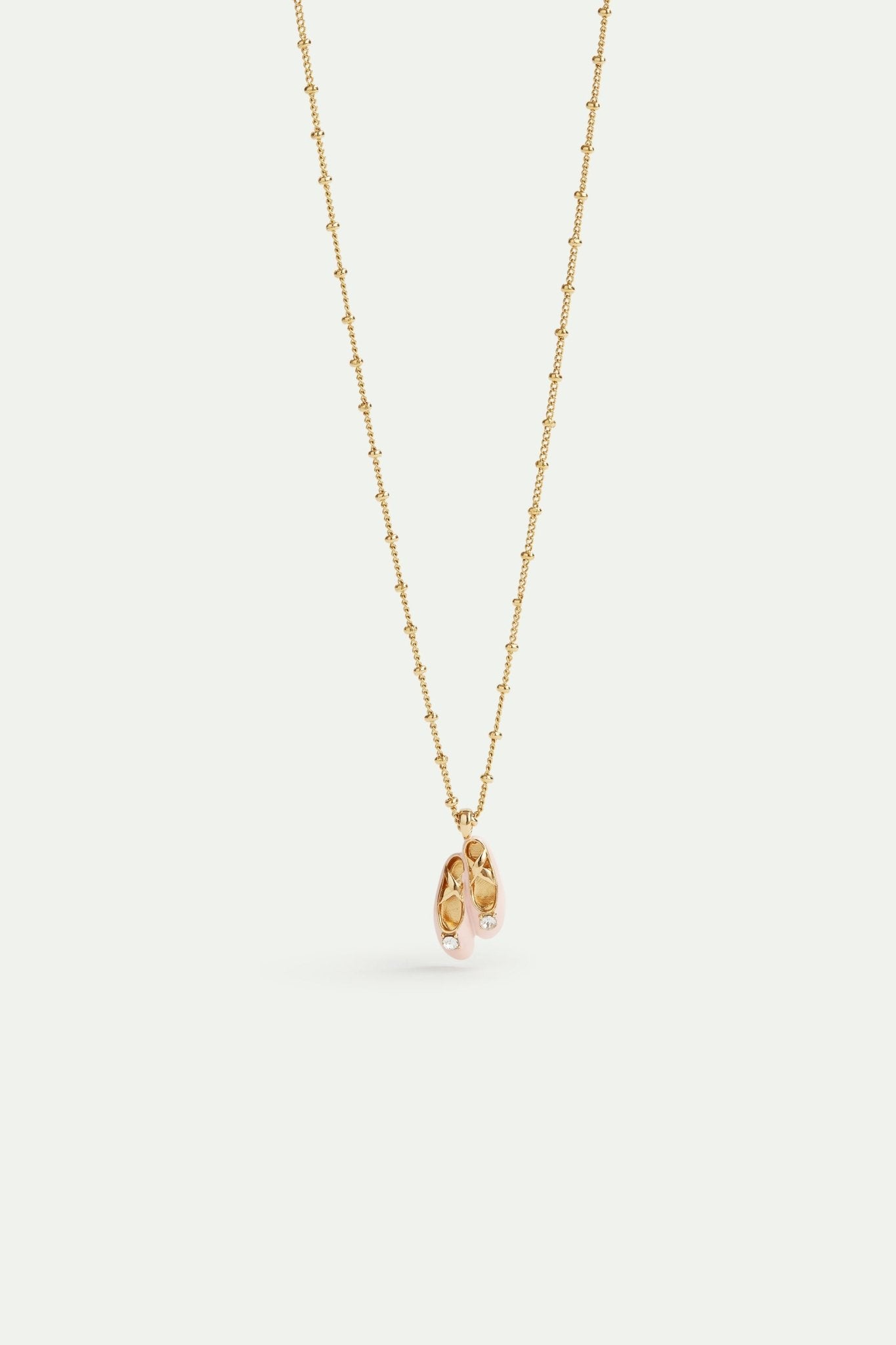 Pink ballet slipper pendant necklace | AVOP3031 - Les Nereides