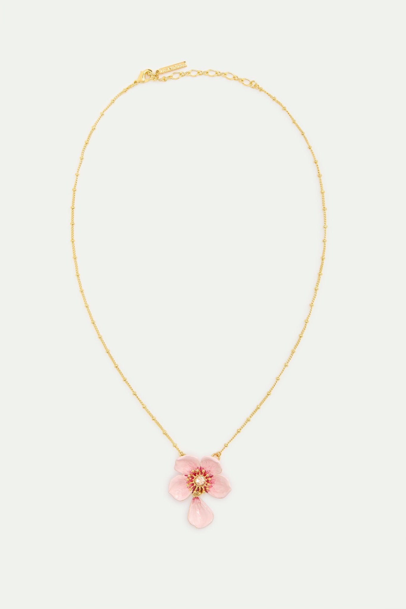 Pink Cherry Blossom Pendant Necklace | AXHA3092 - Les Nereides
