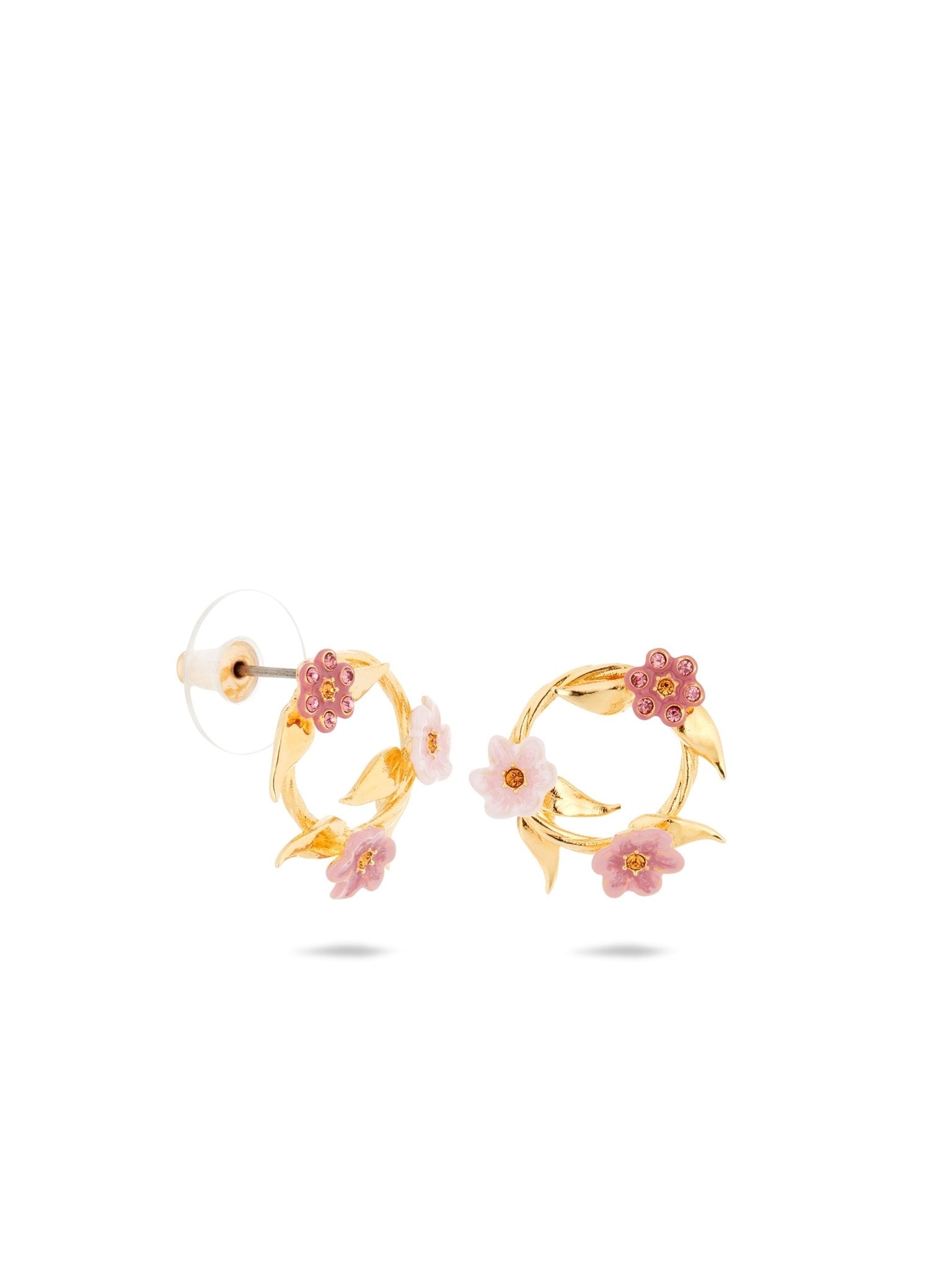 Pink Jasmine Flower Crown Earrings | AUSP1081 - Les Nereides