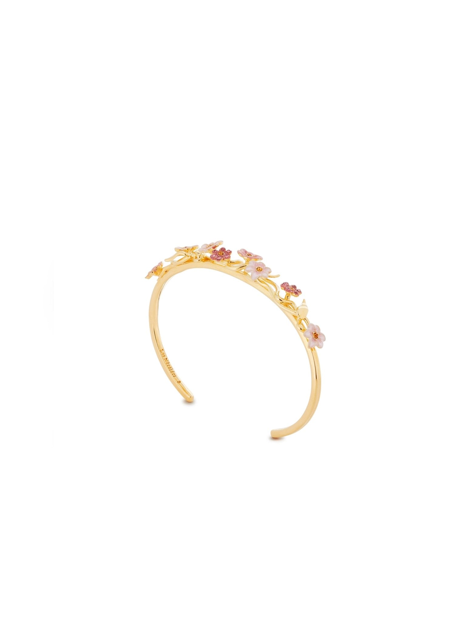 Pink Jasmine Flower Cuff Bracelet | AUSP2031 - Les Nereides