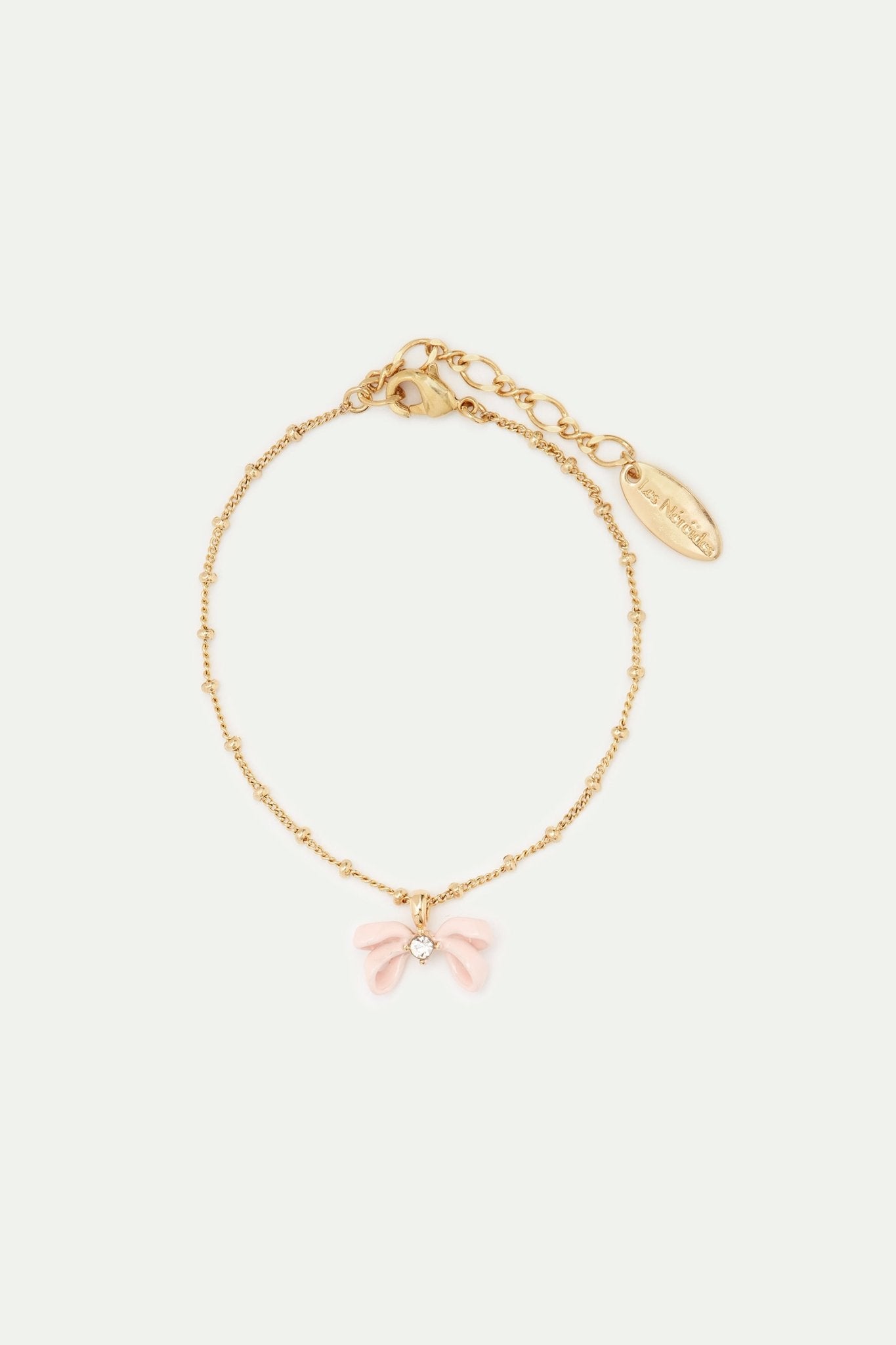 Pink ribbon pendant bracelet | AVOP2041 - Les Nereides
