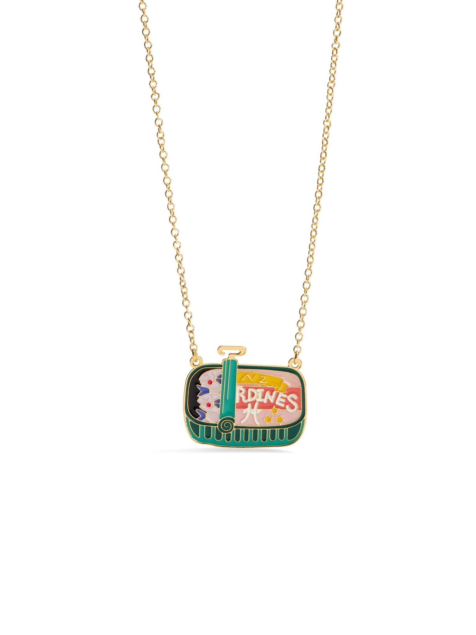 Pisces Astrological Sign Pendant Necklace | AUSA3121 - Les Nereides